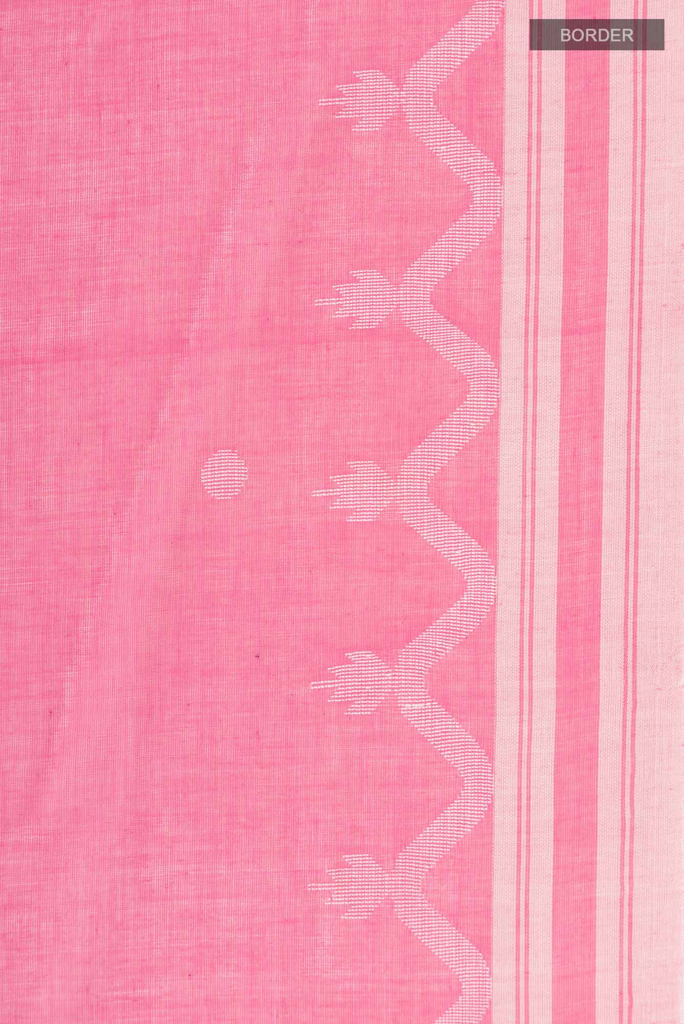 Pink Bengal Cotton Saree
