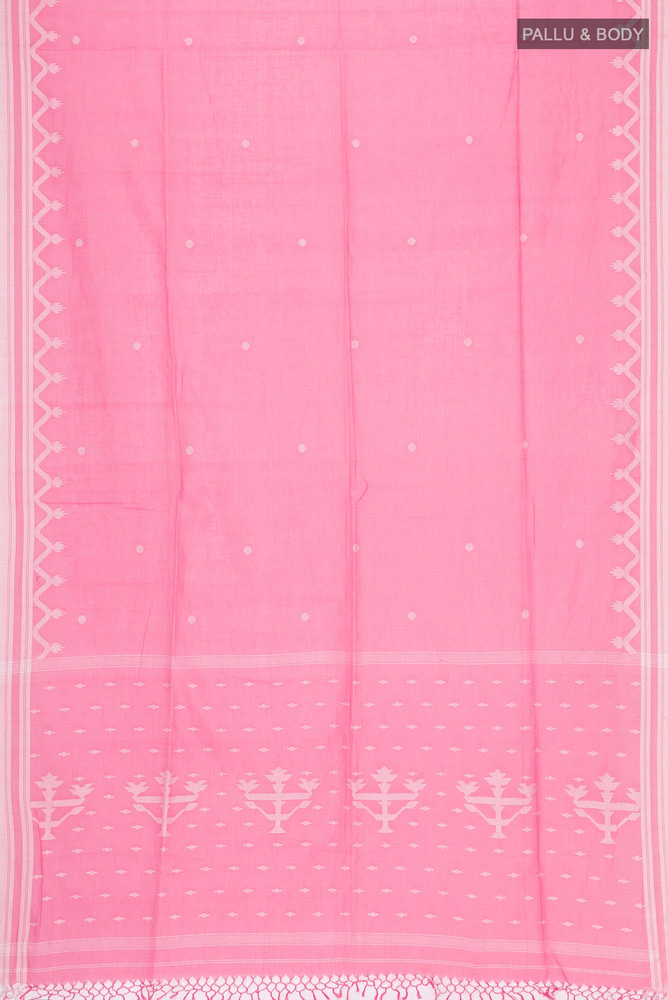 Pink Bengal Cotton Saree