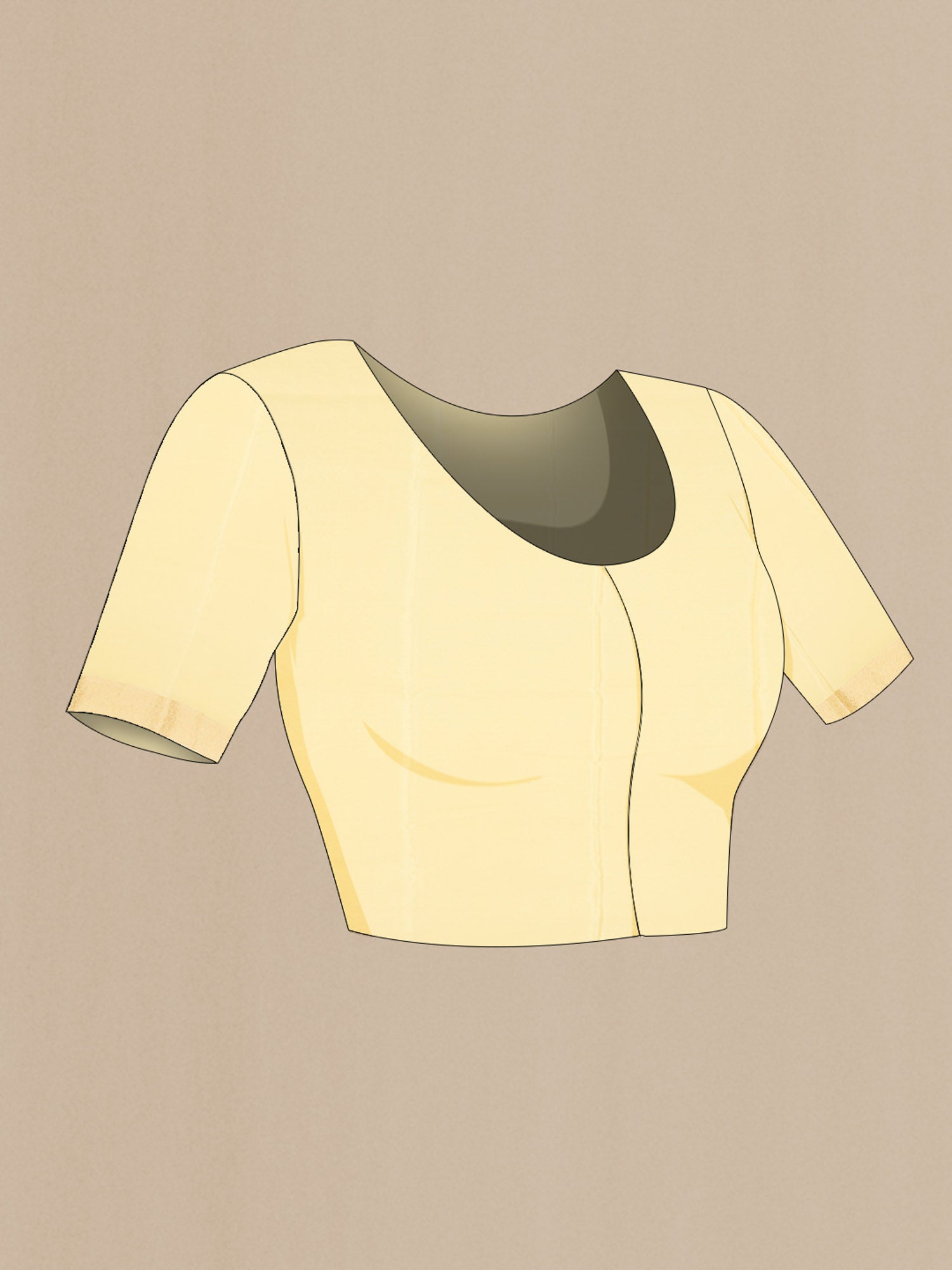 Yellow Mysore Crepe Saree