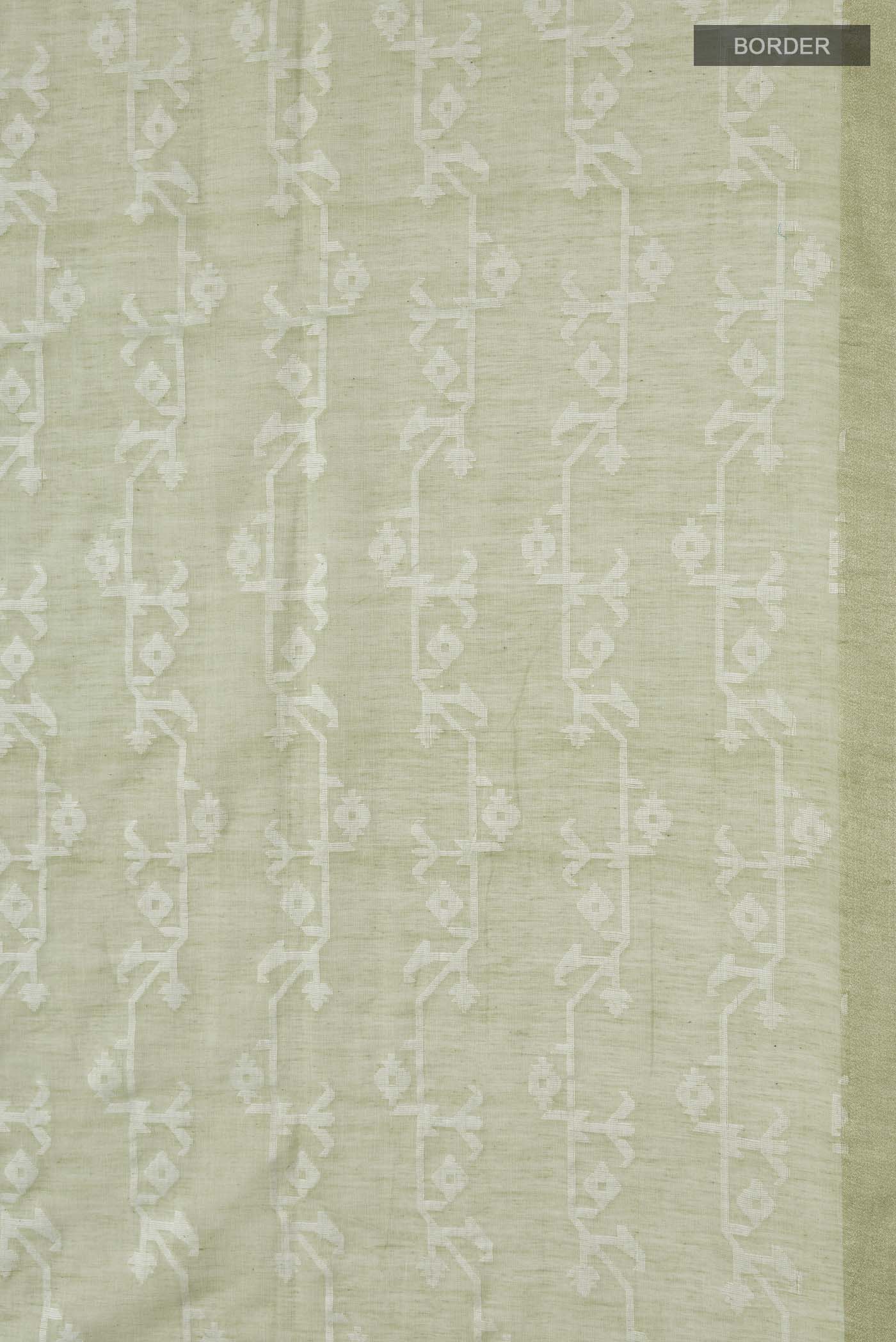 Kadambini-Light Green Bengal Cotton Saree