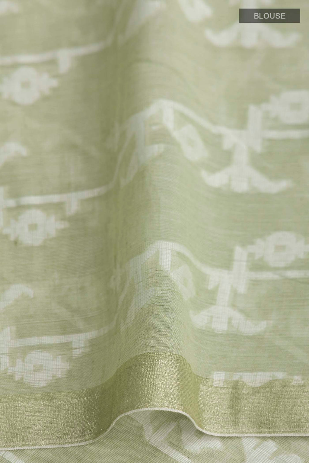 Kadambini-Light Green Bengal Cotton Saree