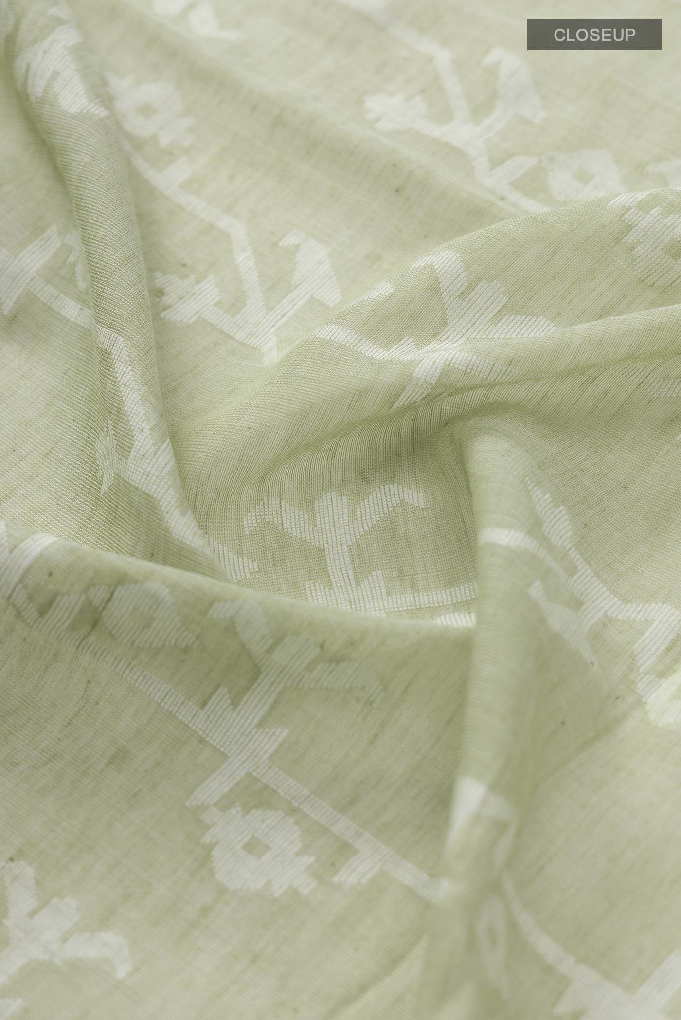 Kadambini-Light Green Bengal Cotton Saree