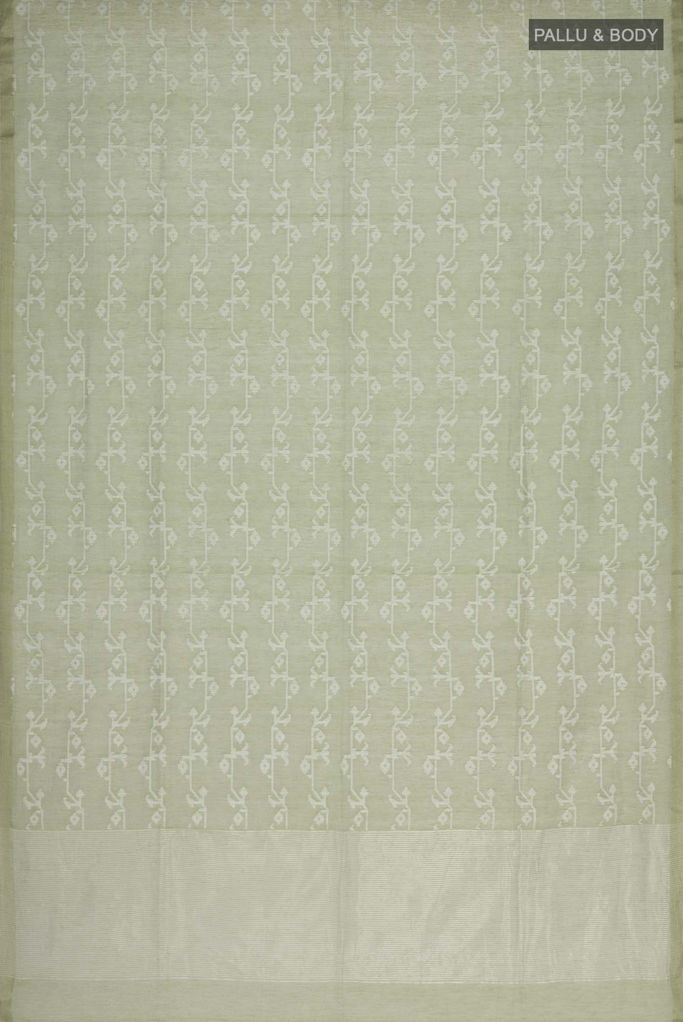 Kadambini-Light Green Bengal Cotton Saree