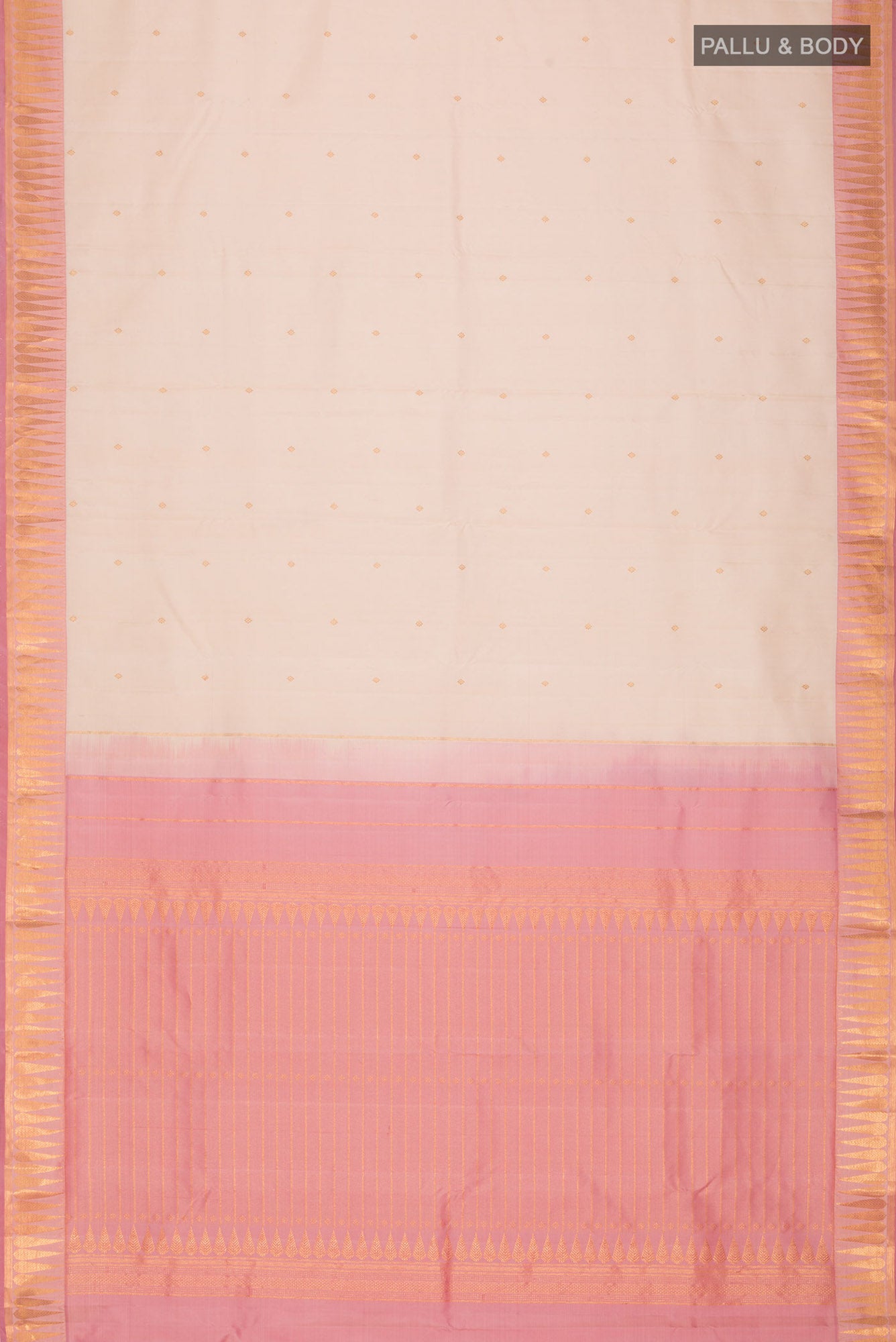 Amara-Cream Kanchipuram Silk Saree