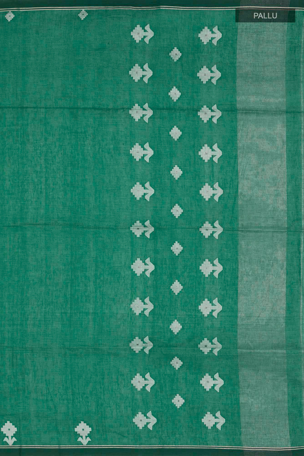 Anuradha-Bluish Green Bengal Cotton saree