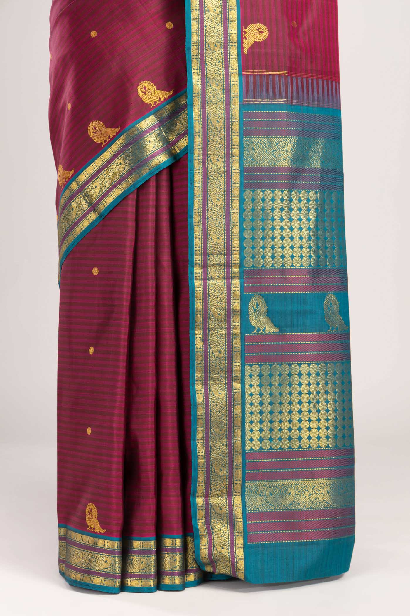 pleats pallu
