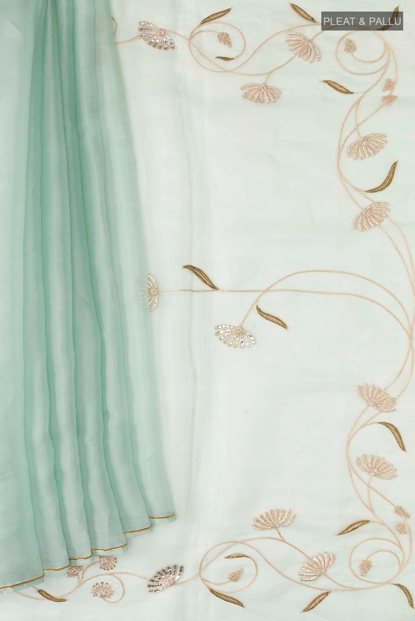 pleats pallu