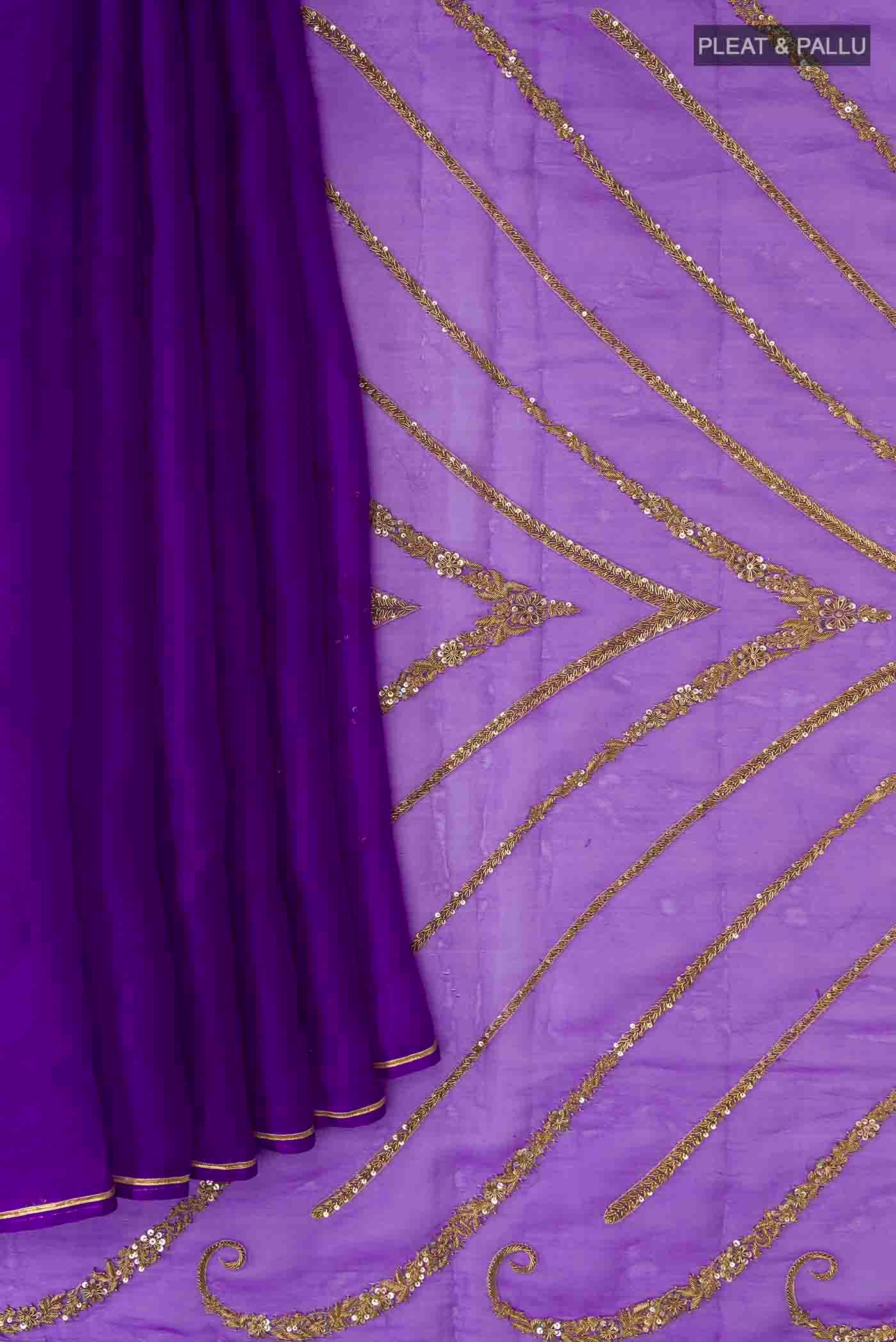 pleats pallu