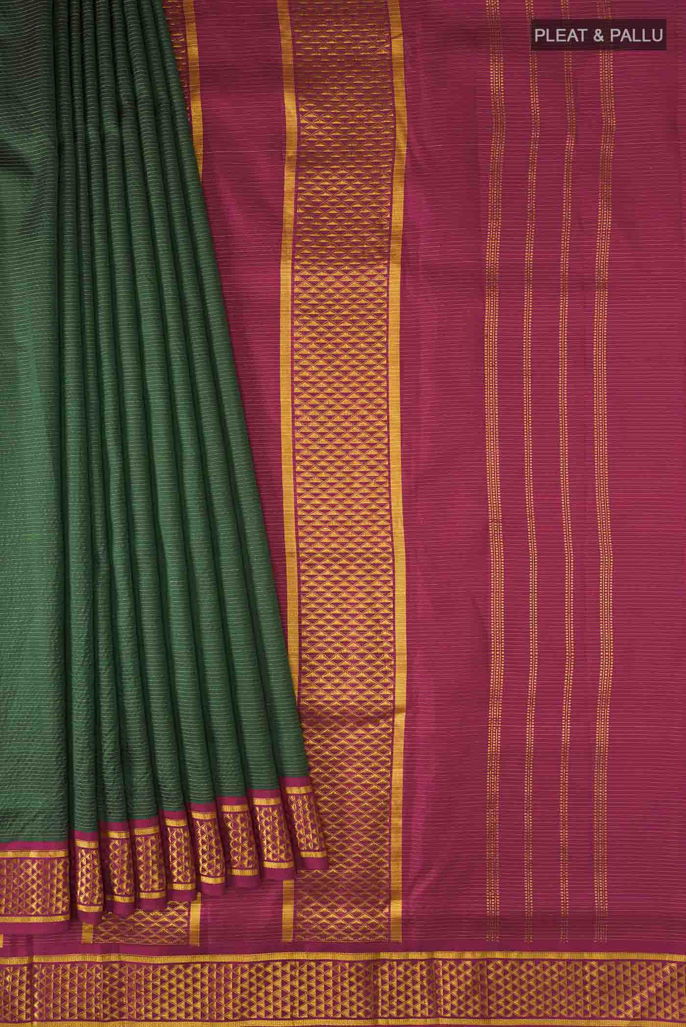 pleats pallu