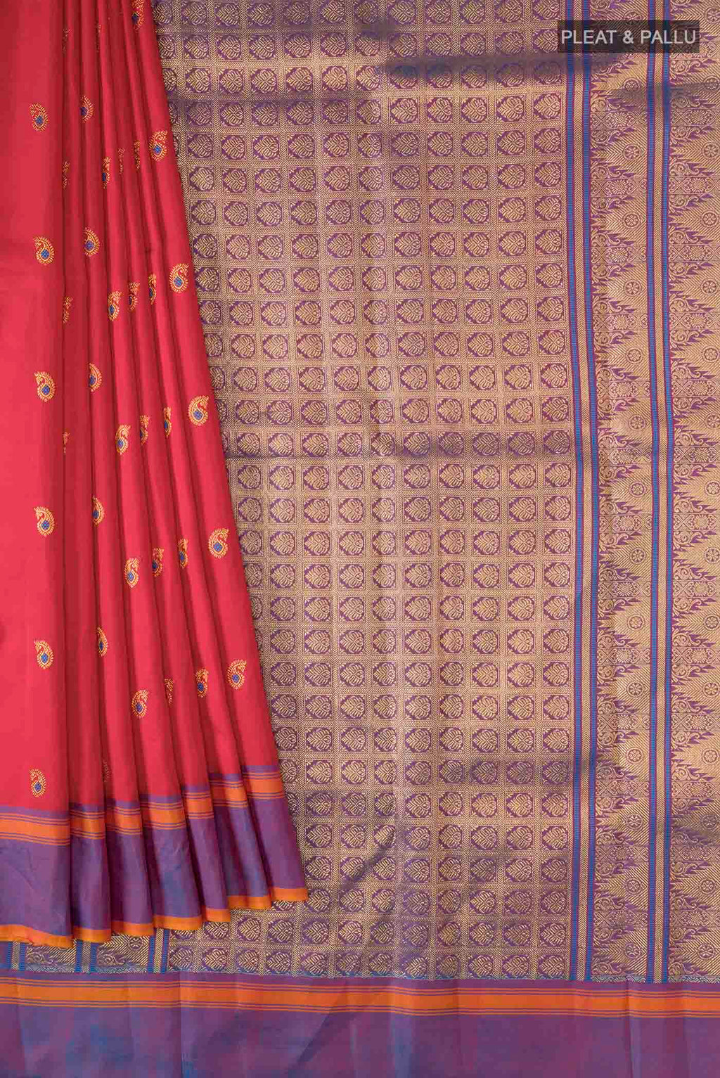 pleats pallu