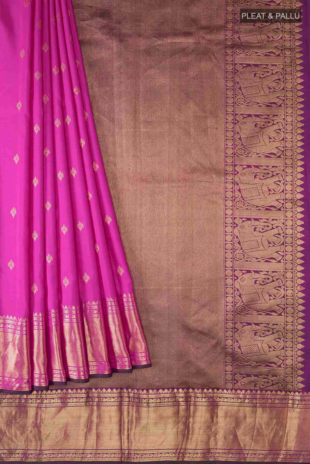 pleats pallu