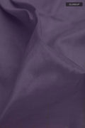 Close up of Navy Blue Silk Cotton Saree with Plain Body and Zari Border displaying folds