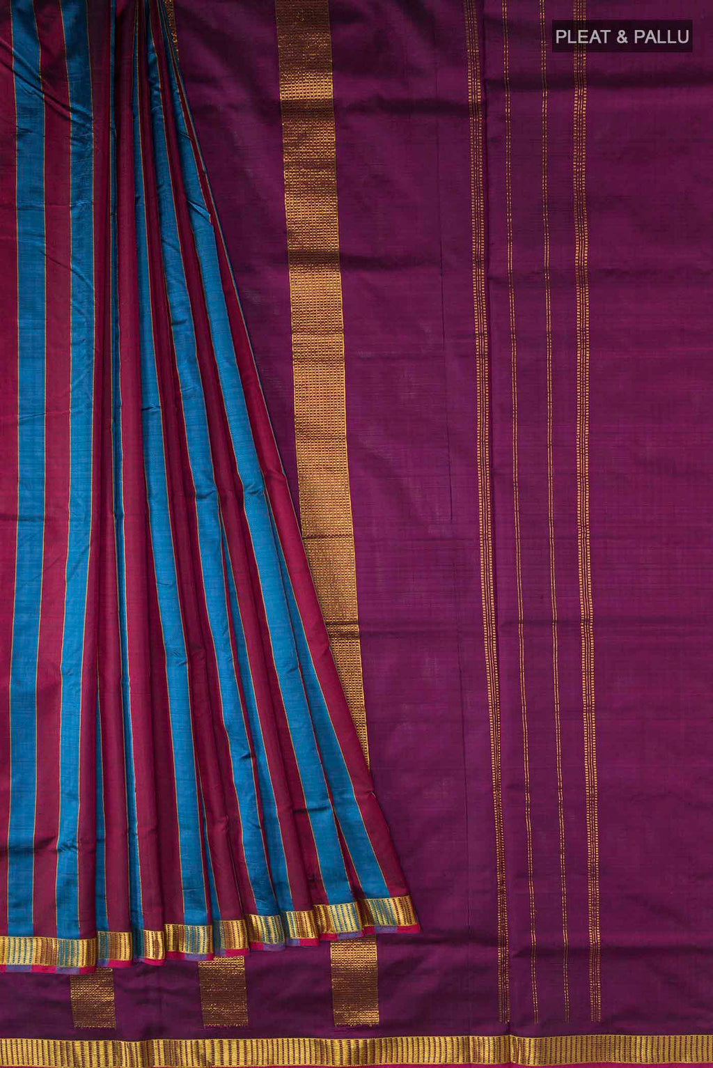 pleats pallu