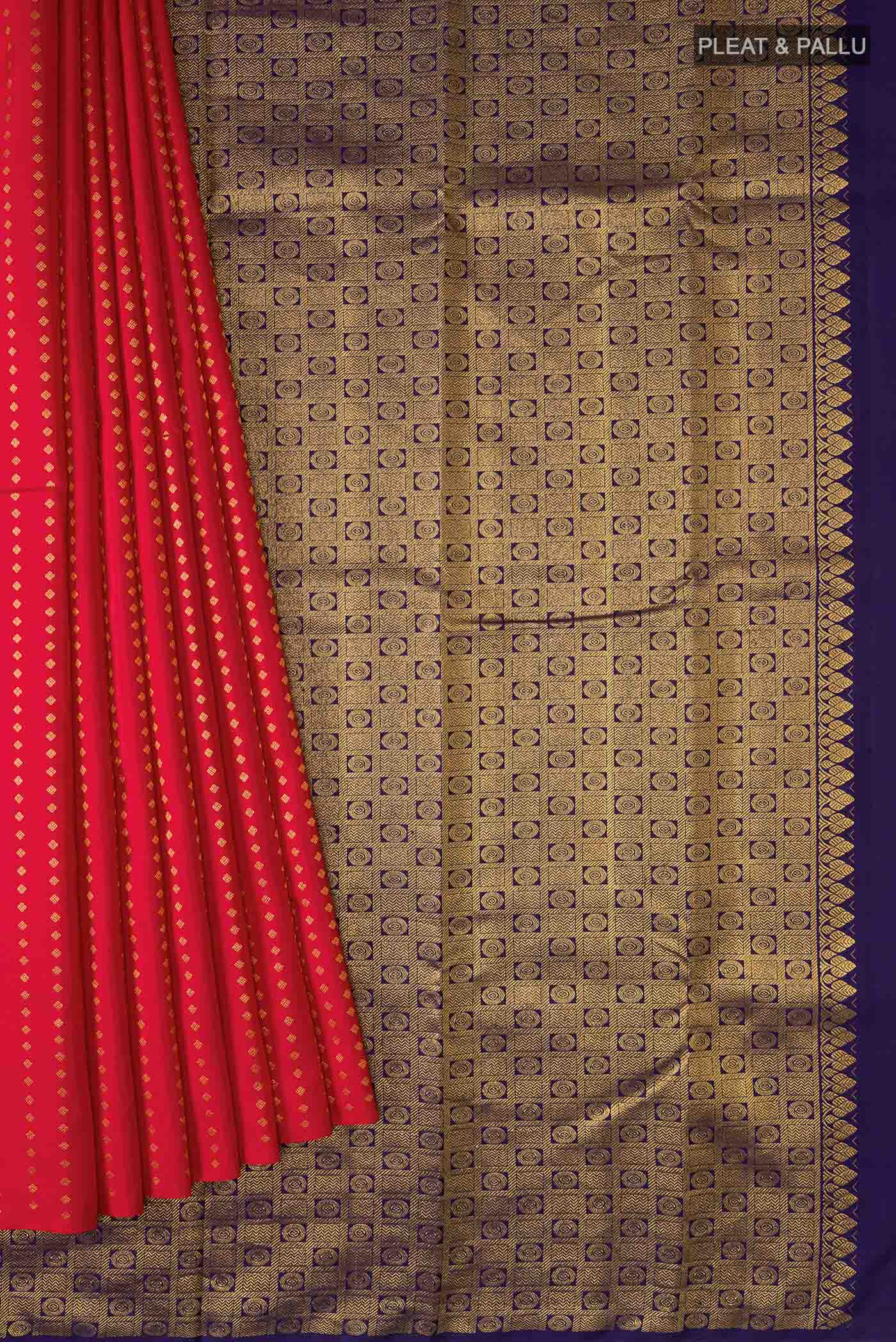 pleats pallu