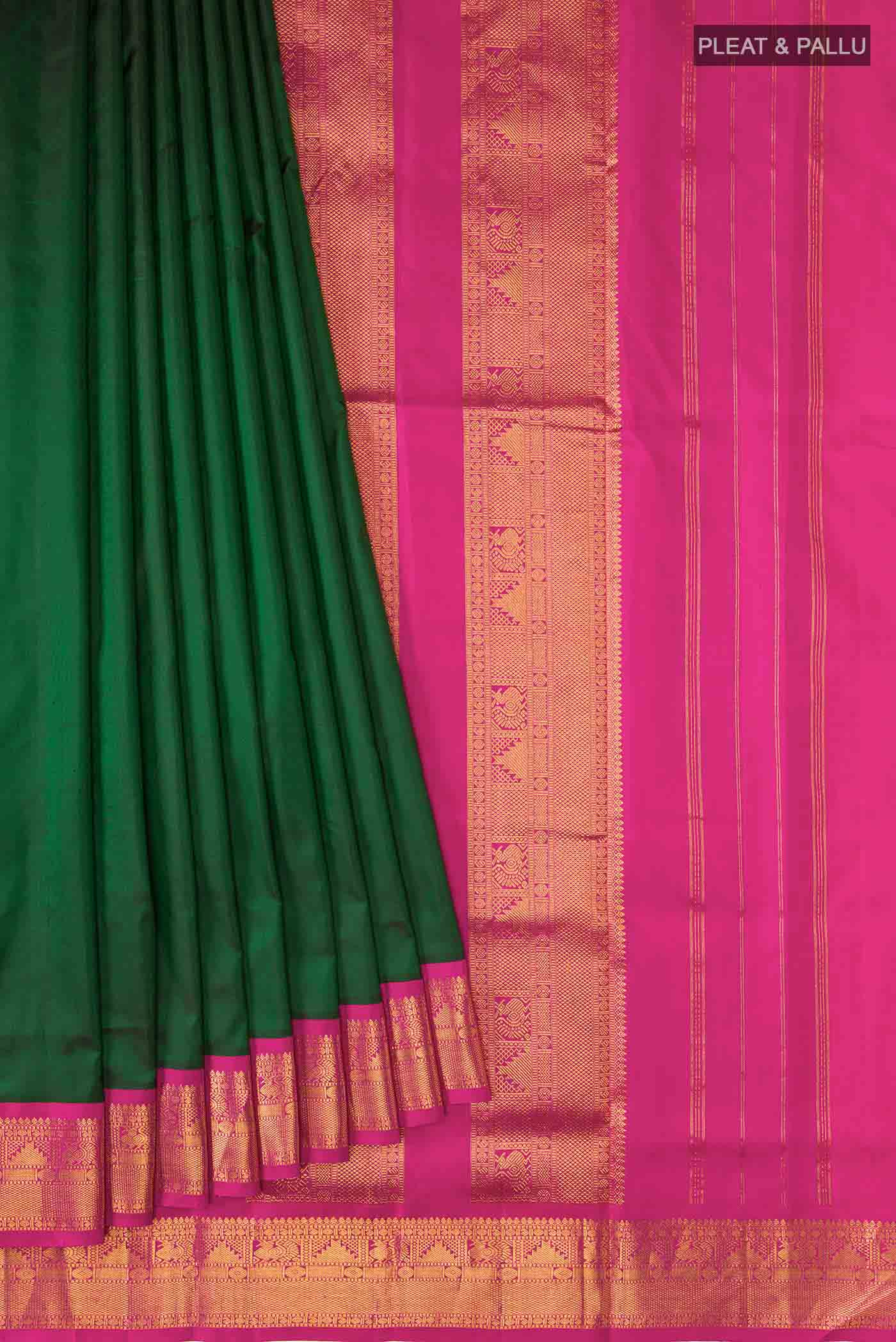 pleats pallu