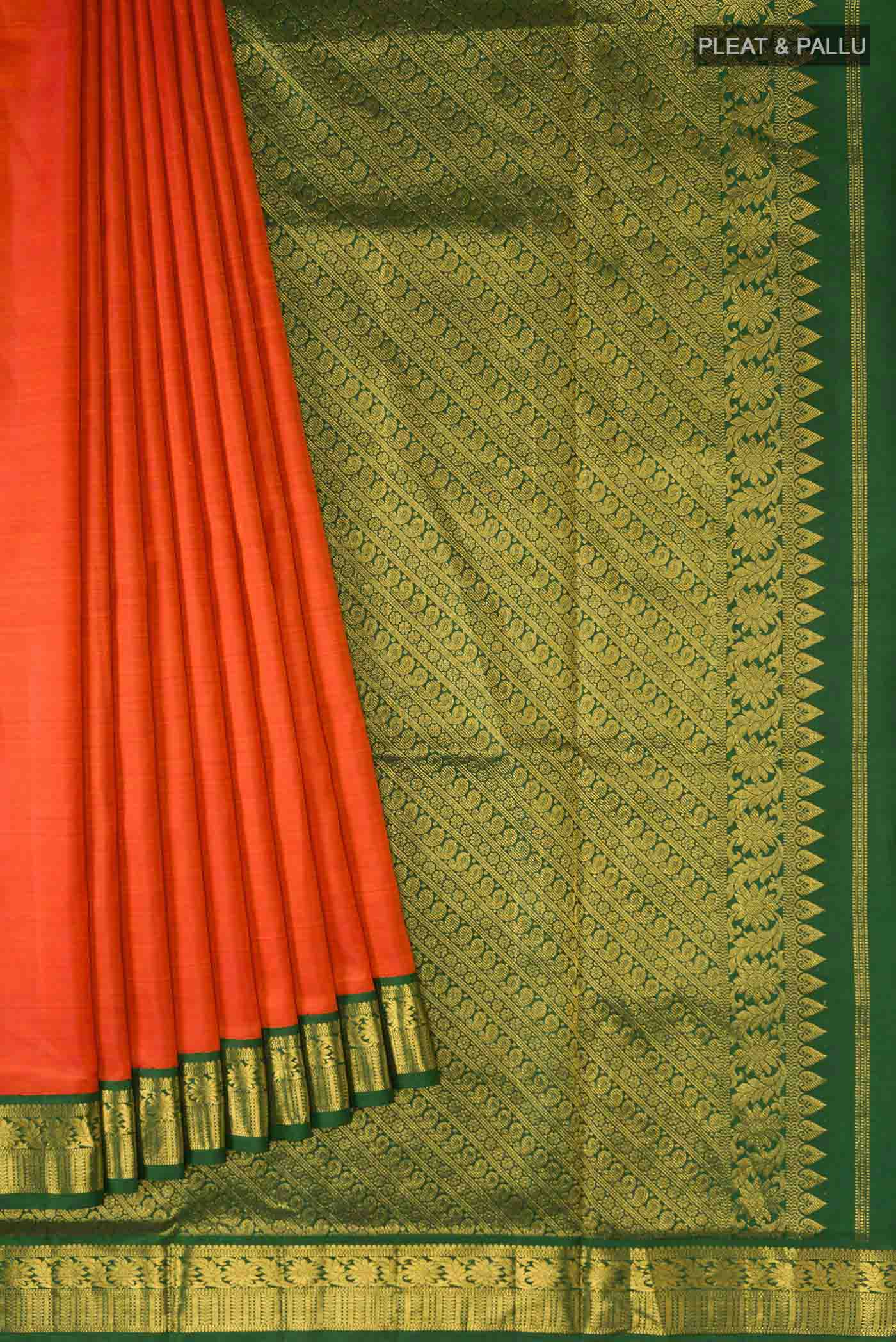 pleats pallu