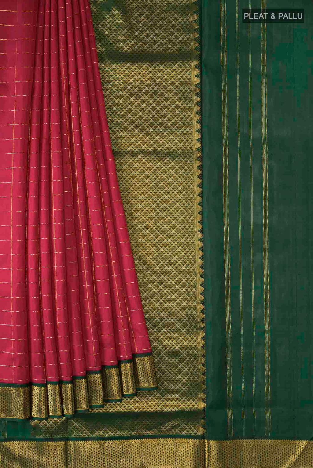 pleats pallu