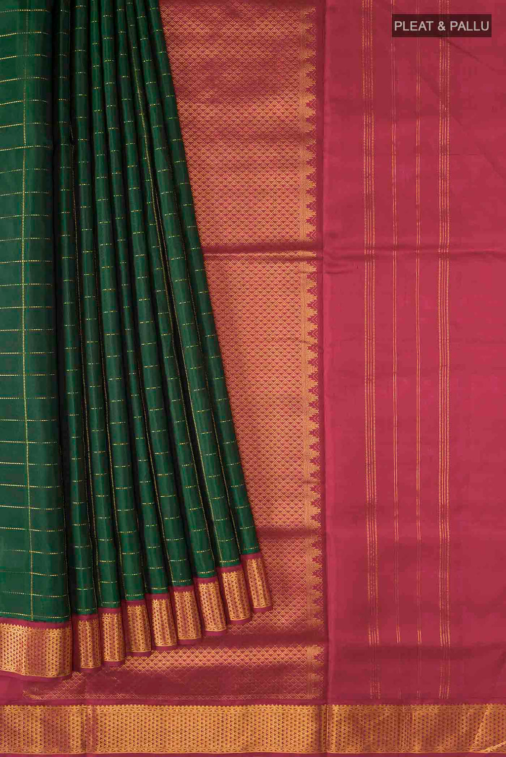 pleats pallu
