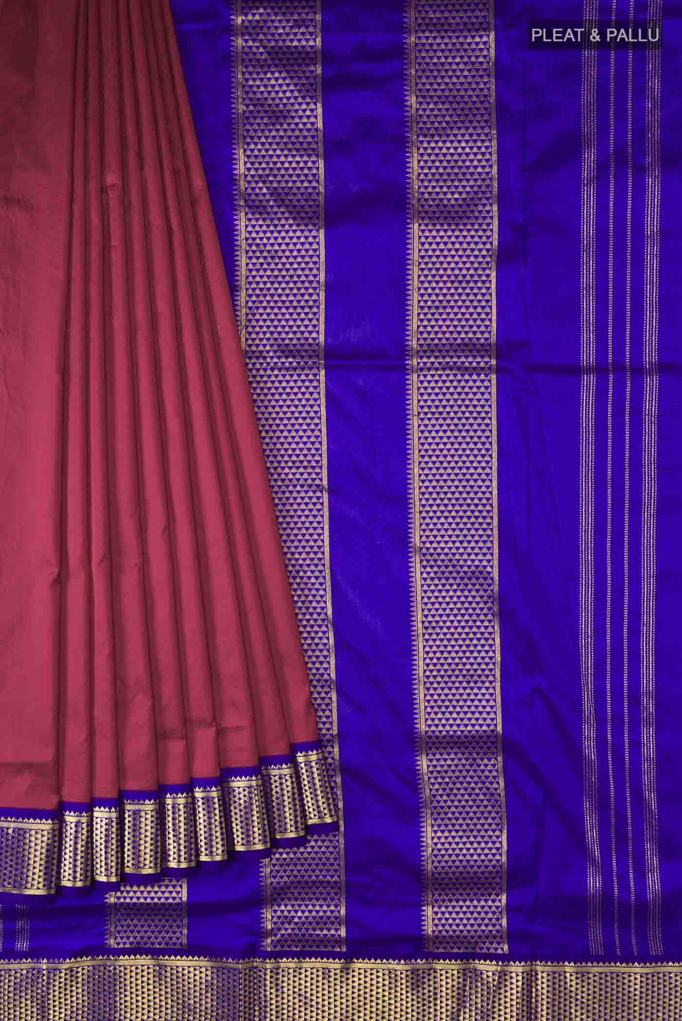 pleats pallu