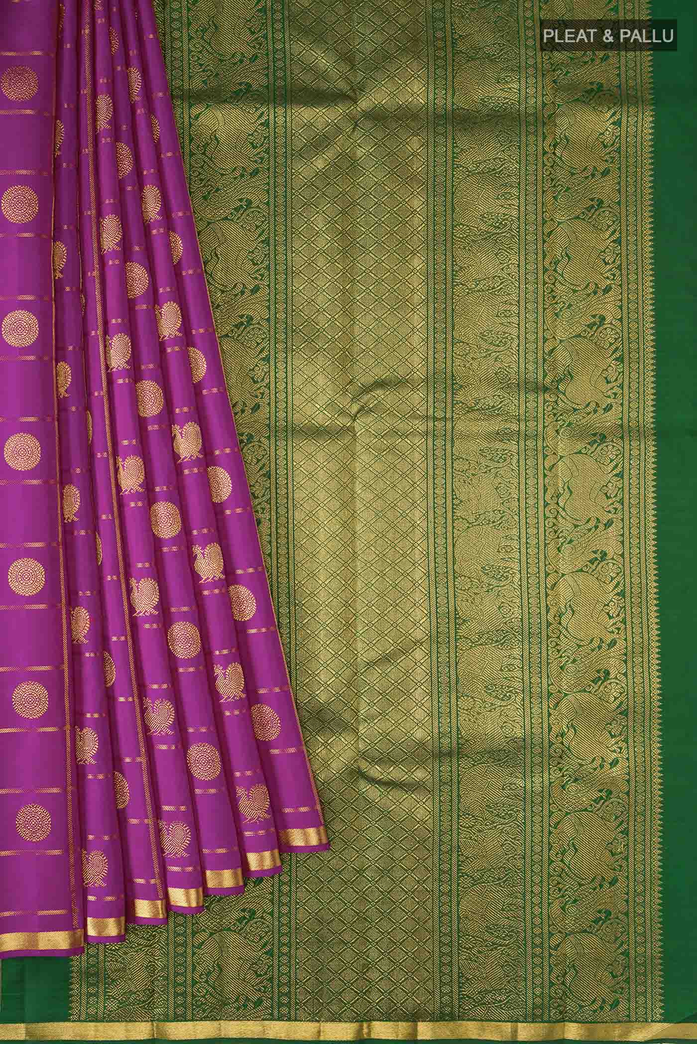 pleats pallu