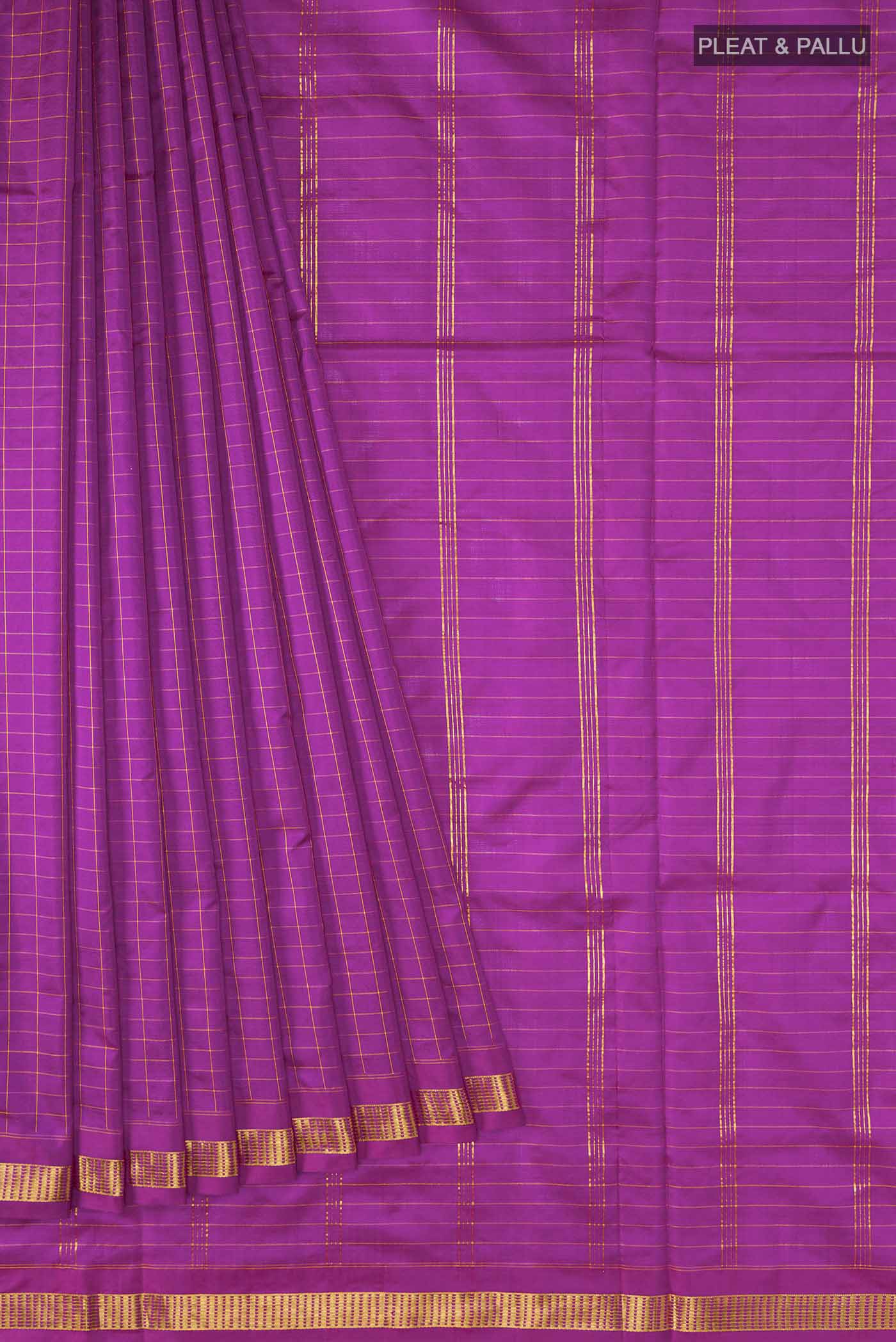pleats pallu
