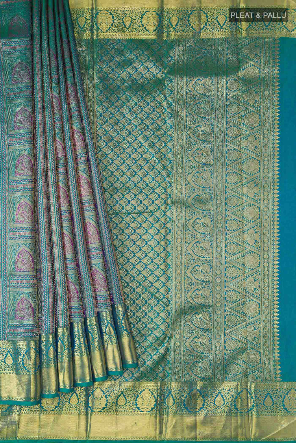 pleats pallu