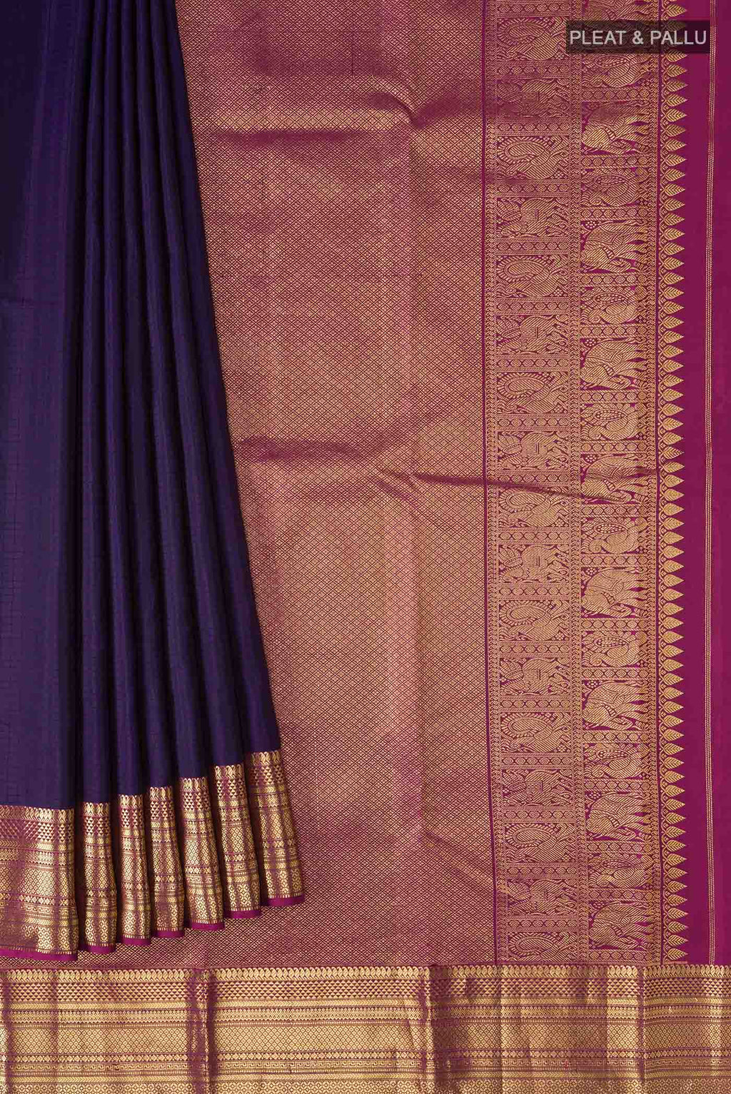 pleats pallu