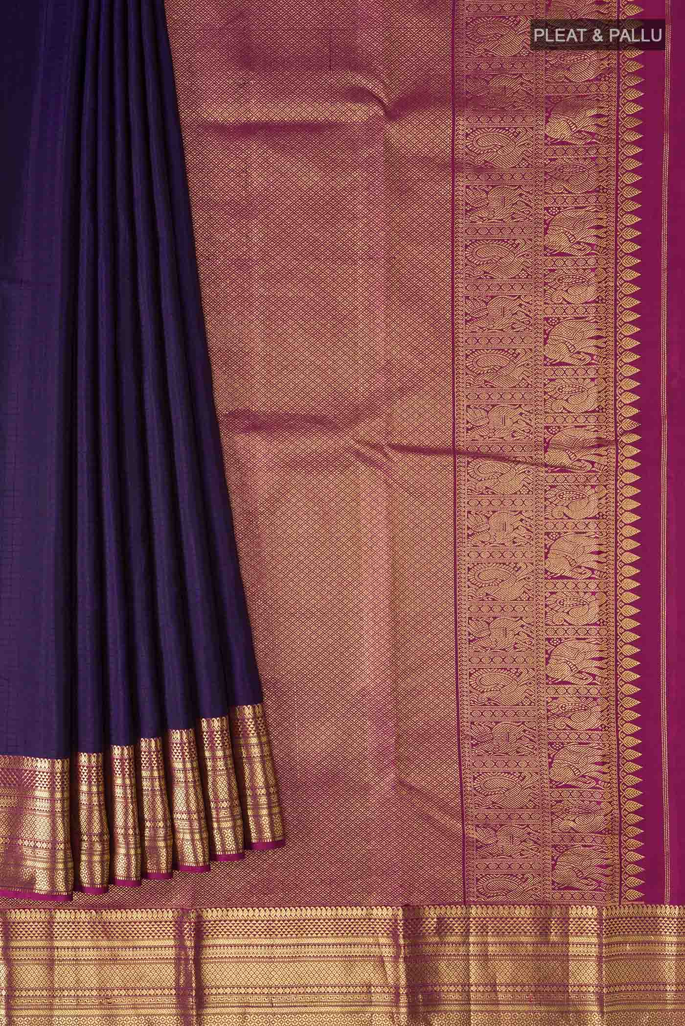 pleats pallu