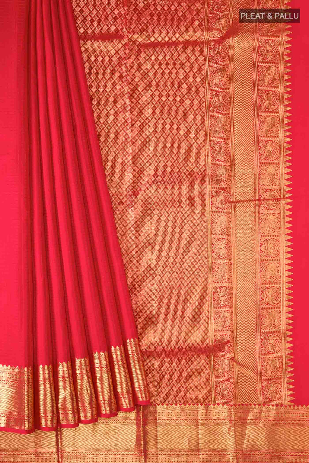 pleats pallu