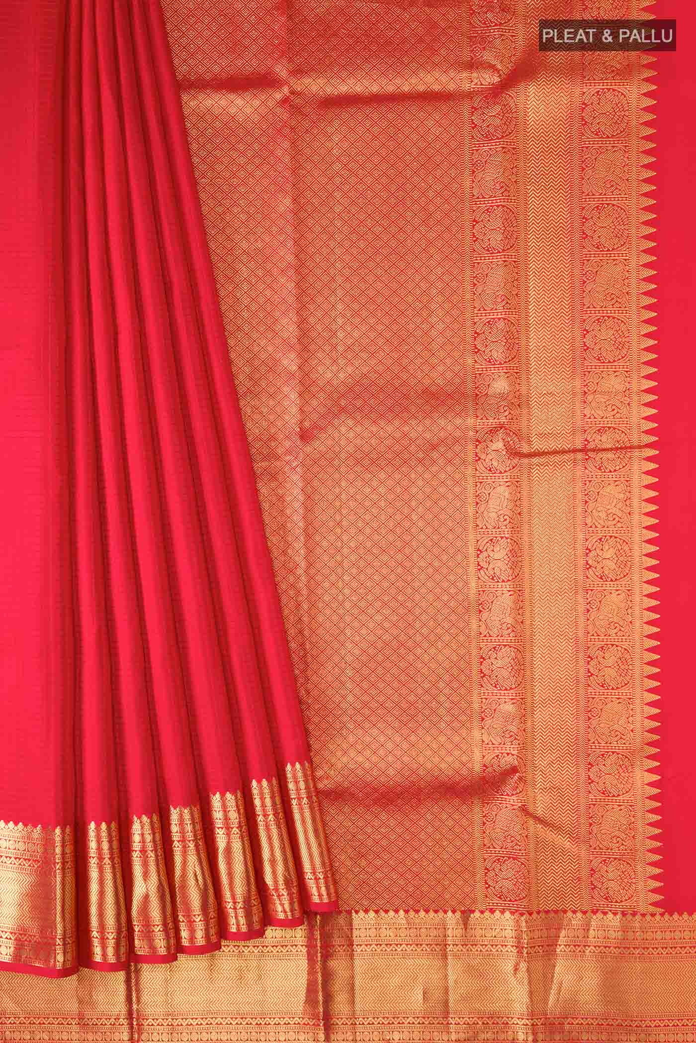 pleats pallu