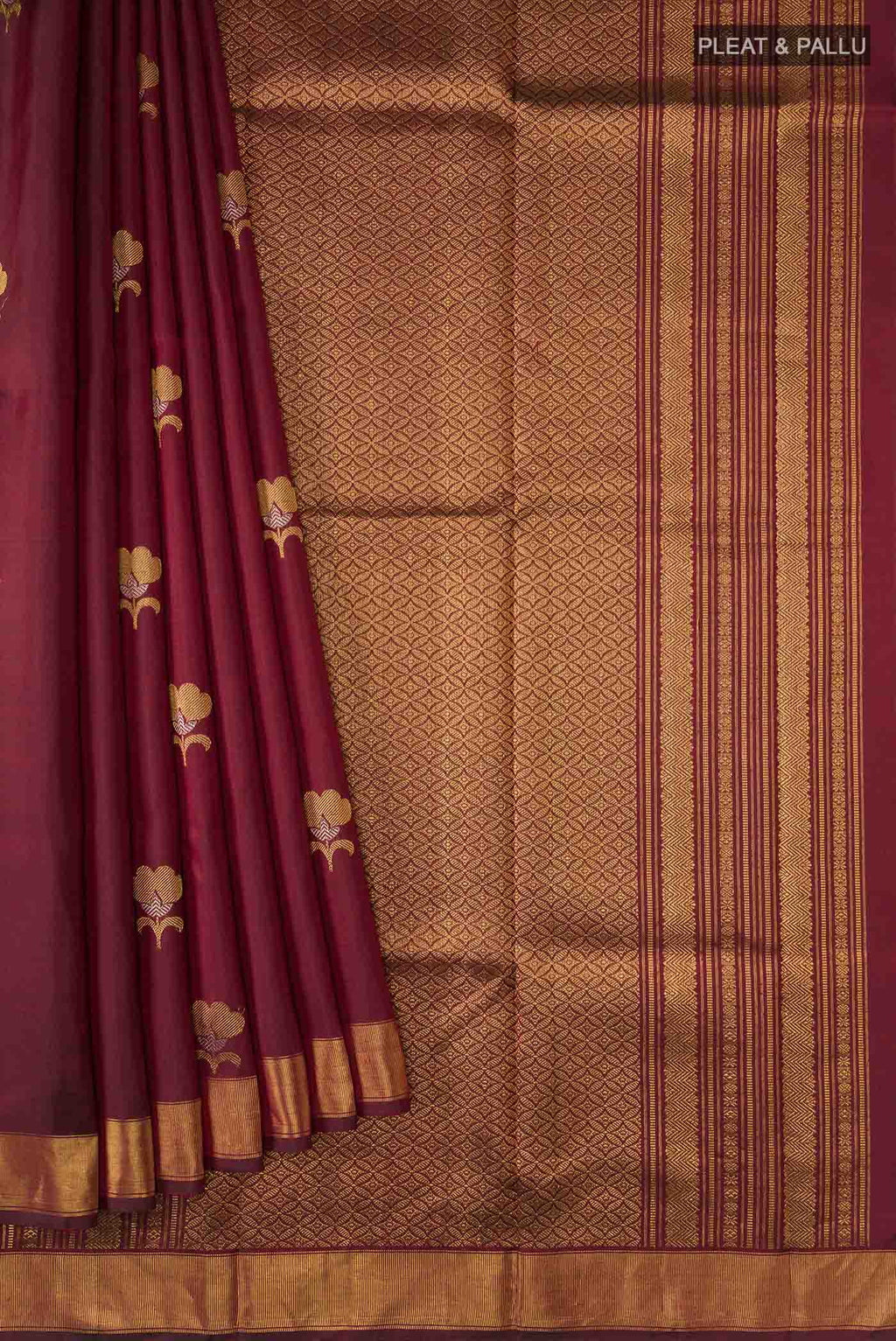 pleats pallu