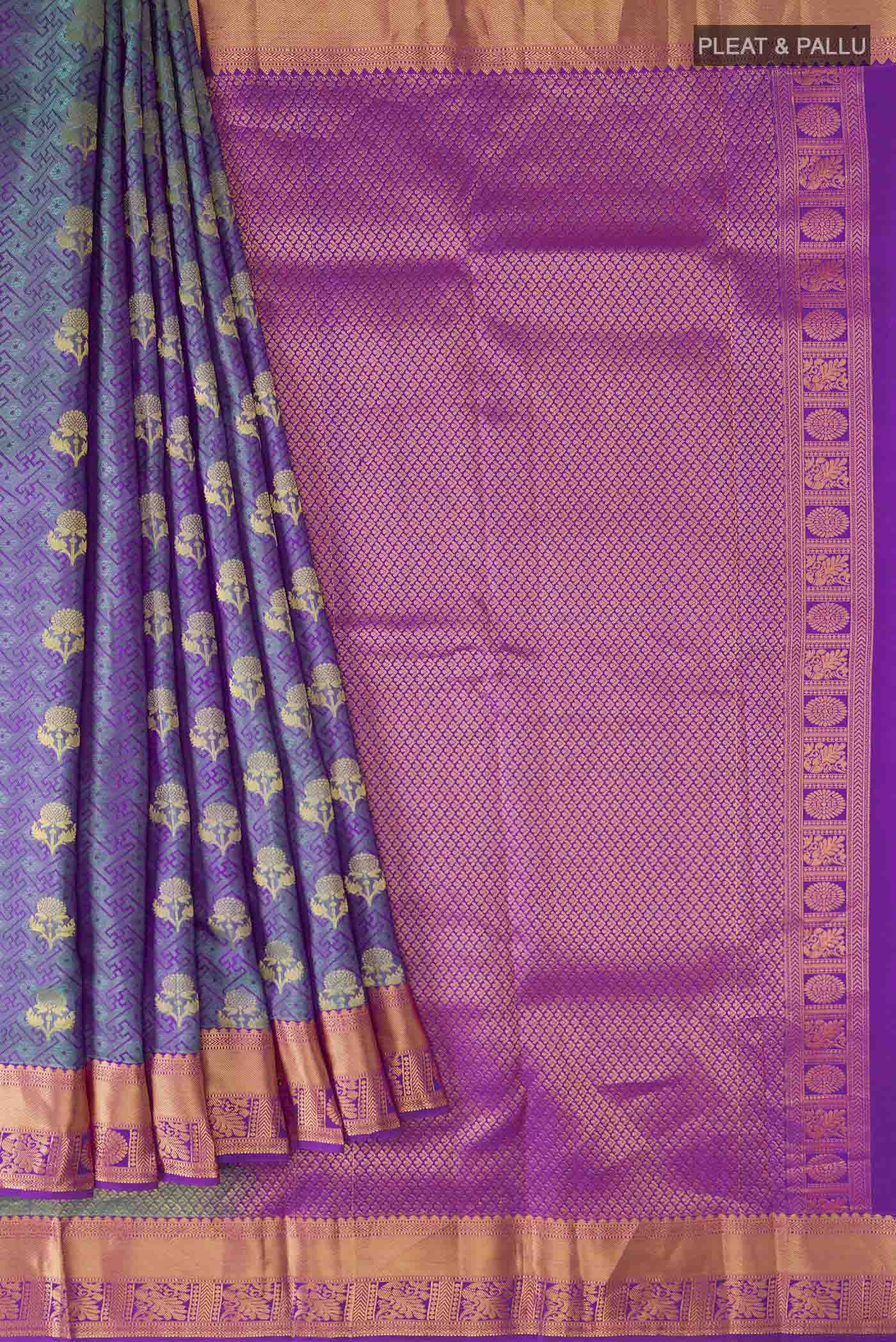 pleats pallu