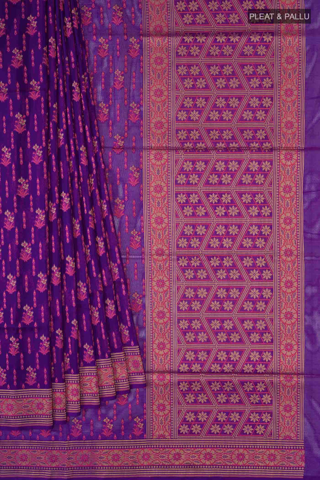 pleats pallu