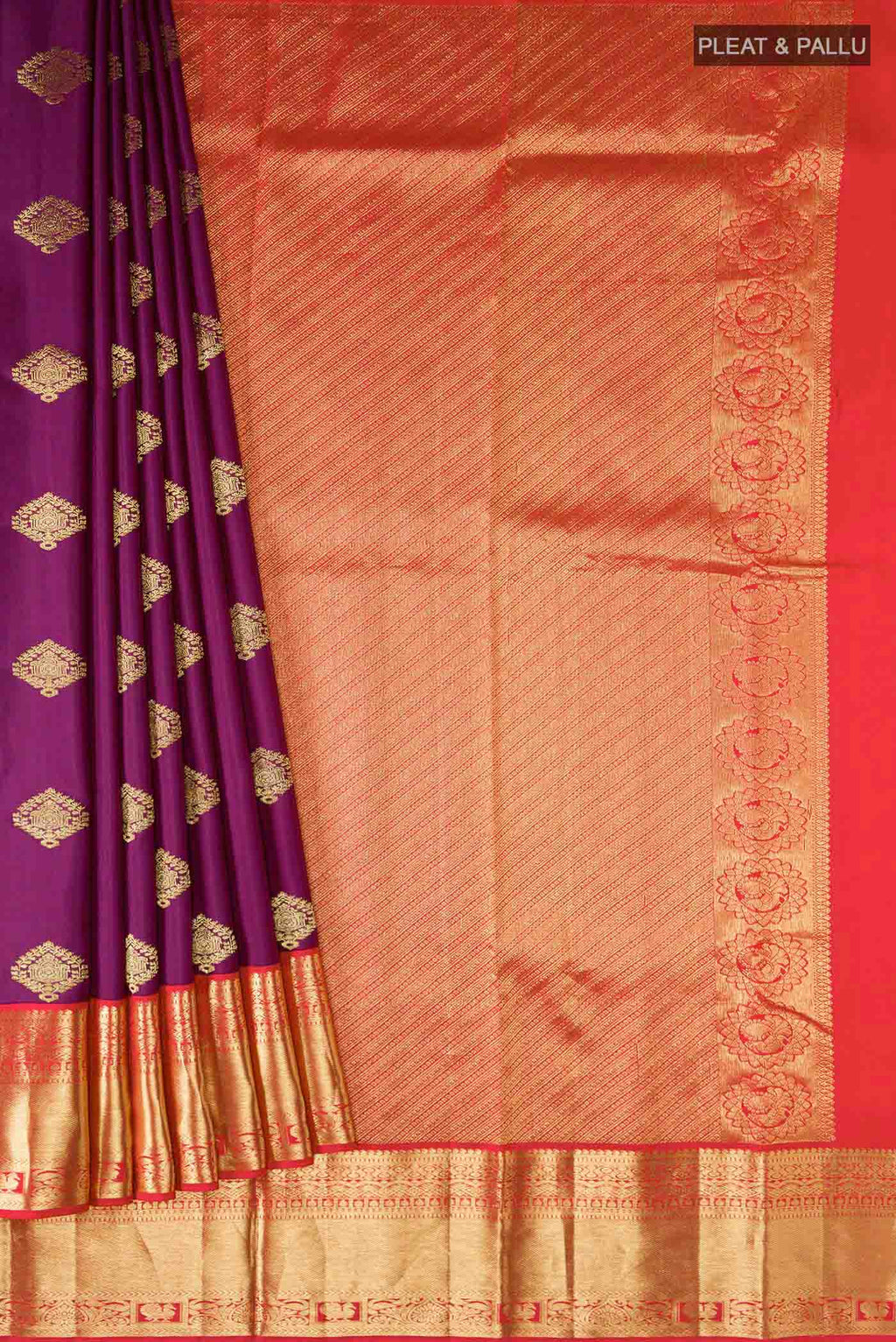 pleats pallu