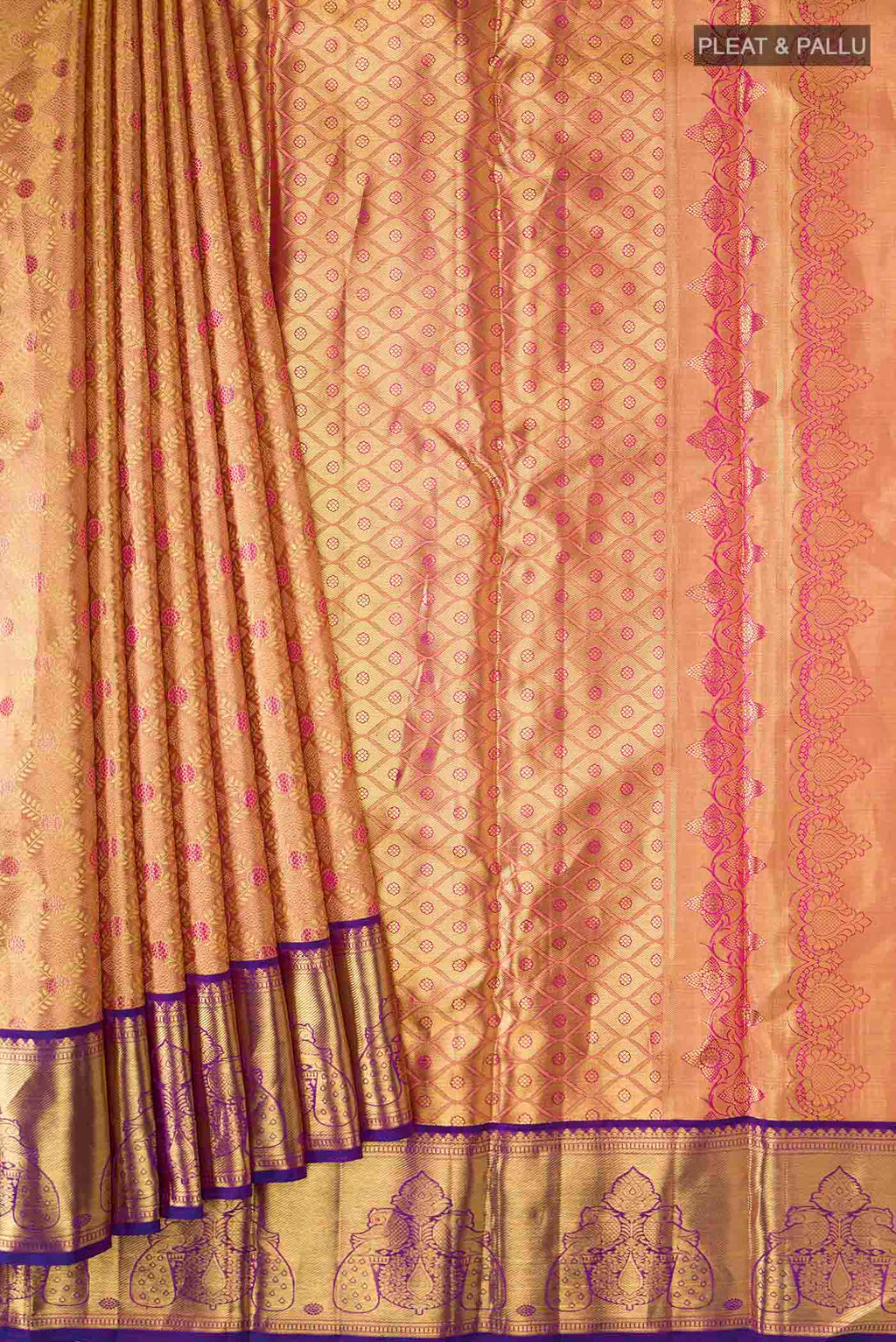 pleats pallu