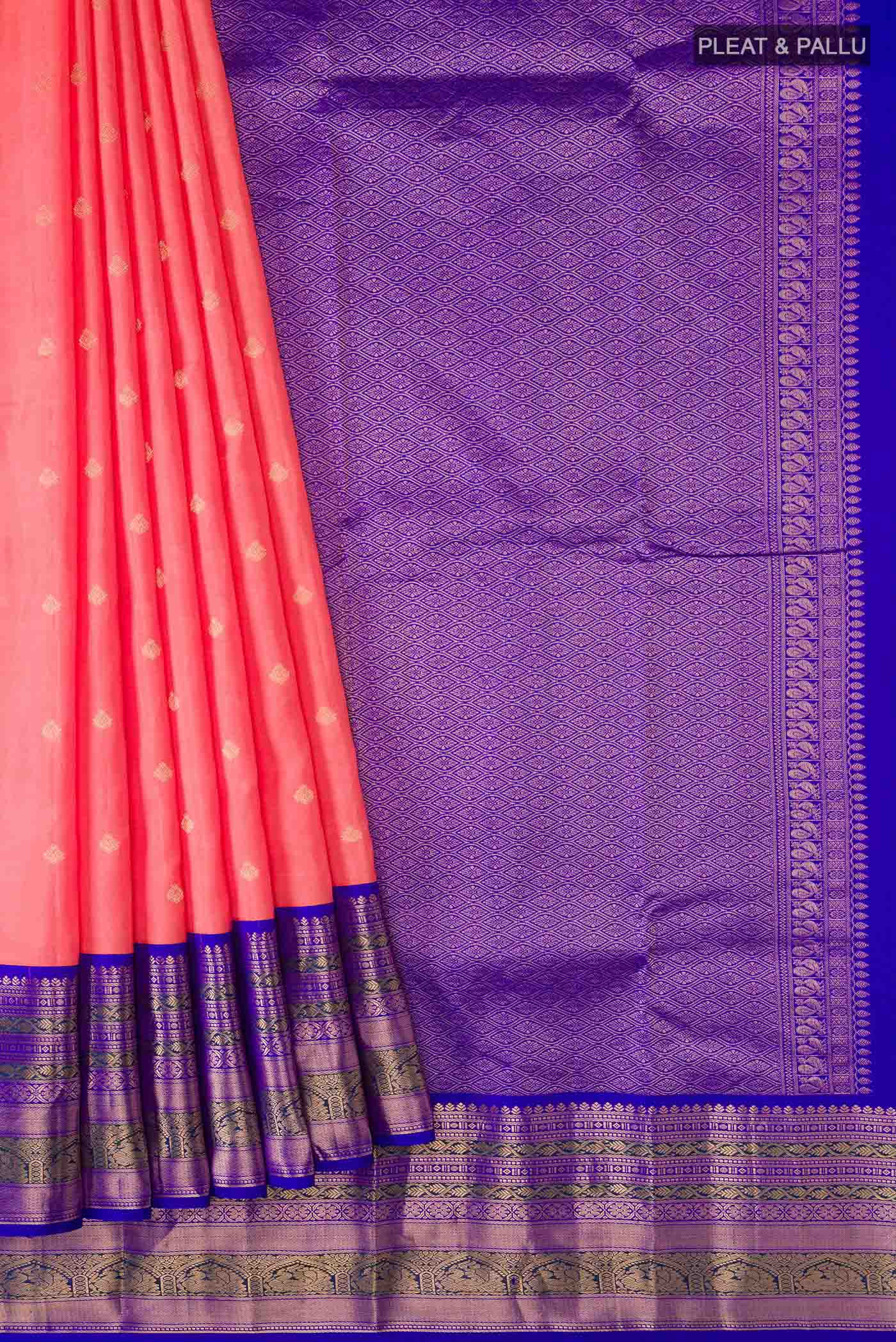 pleats pallu