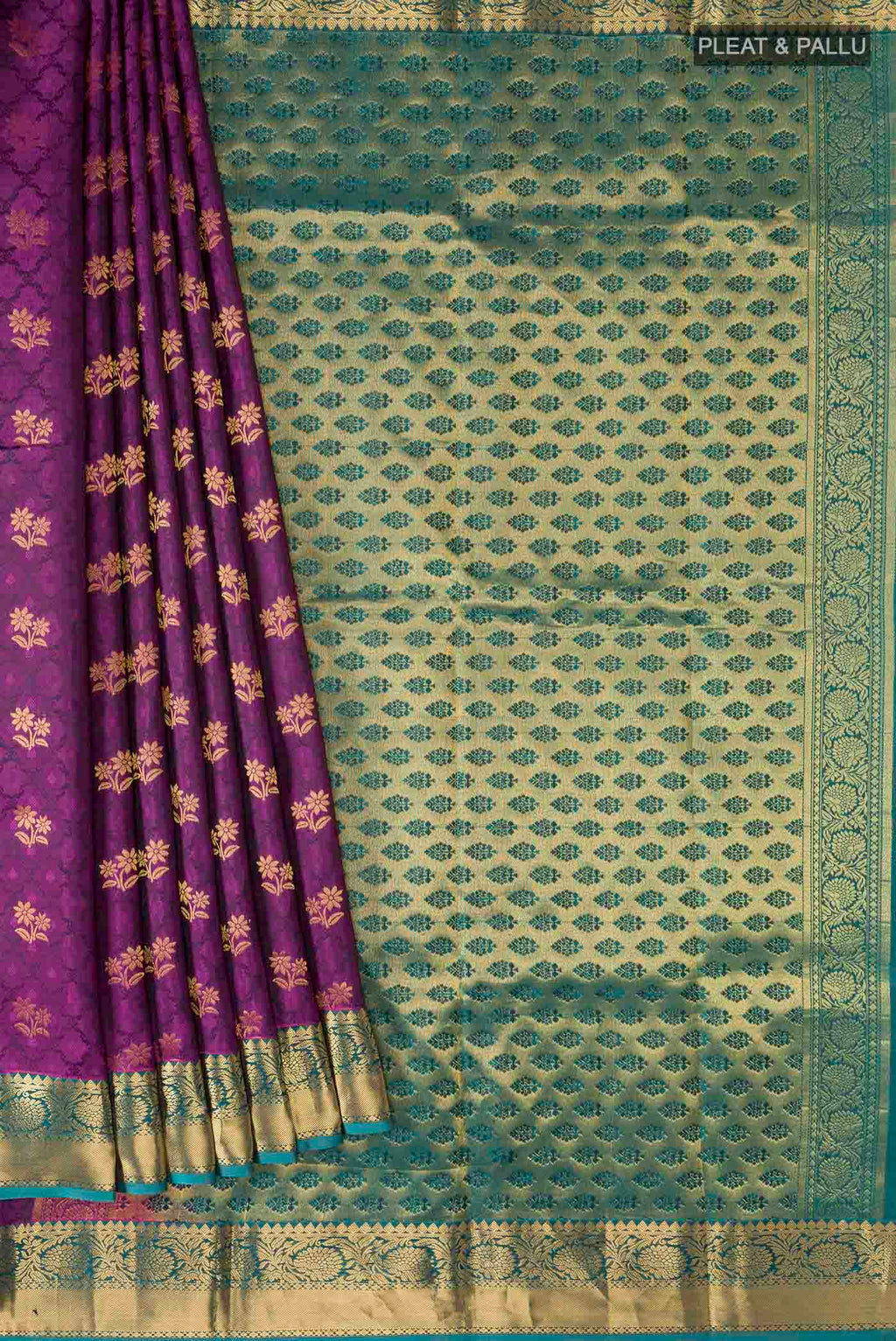 pleats pallu