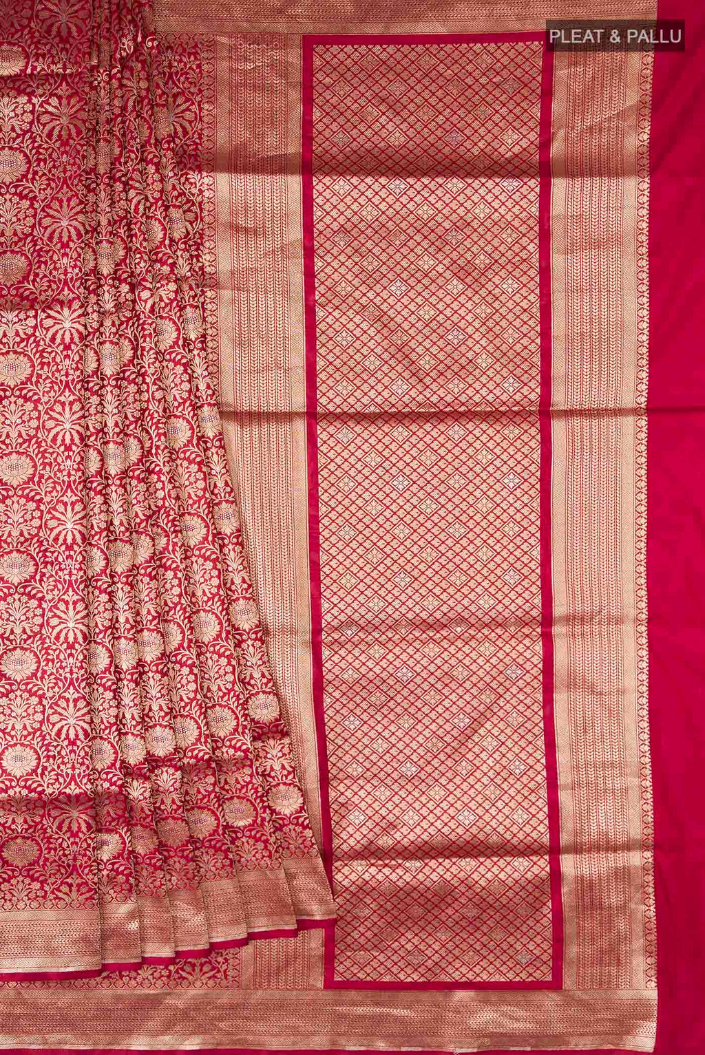 pleats pallu