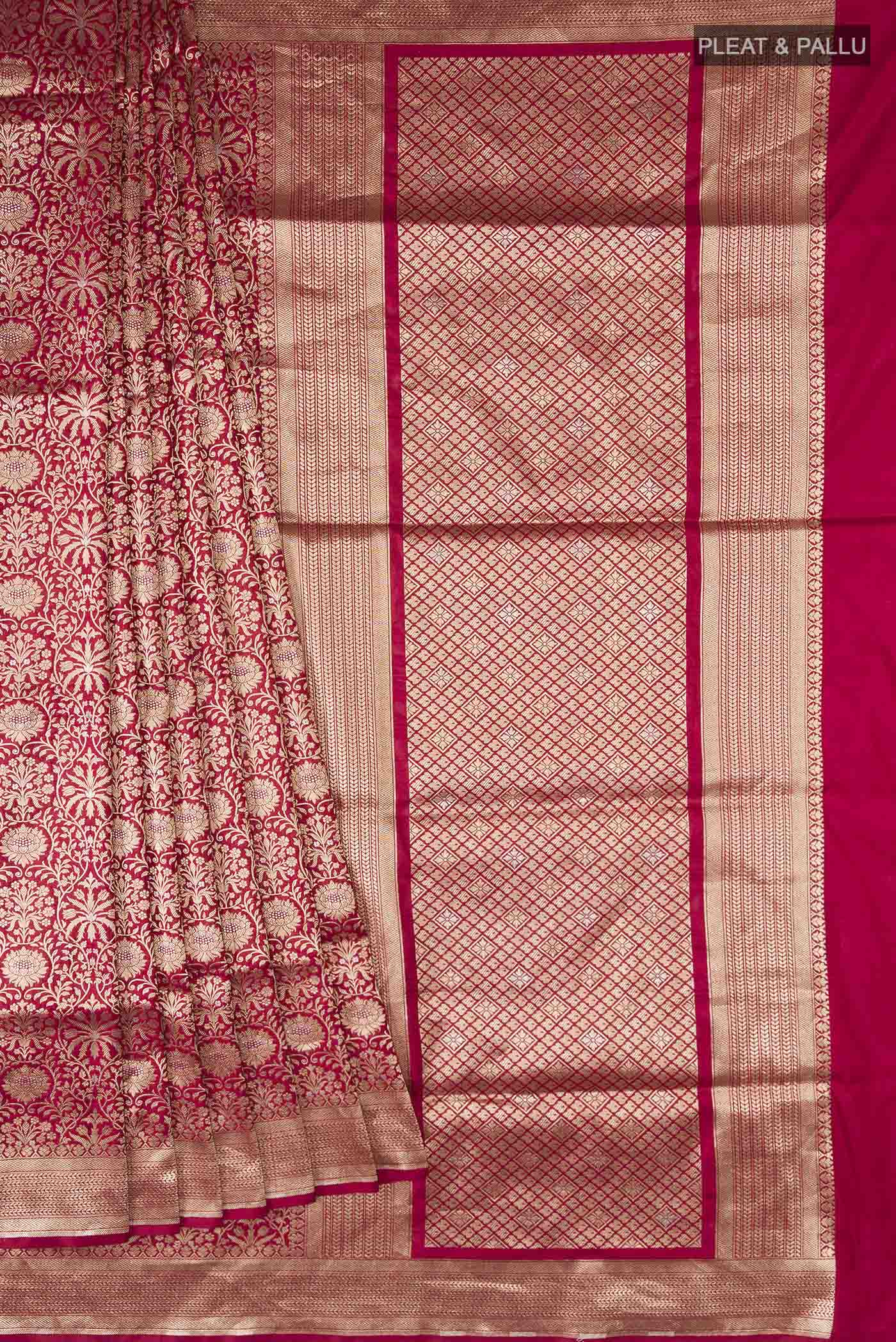 pleats pallu
