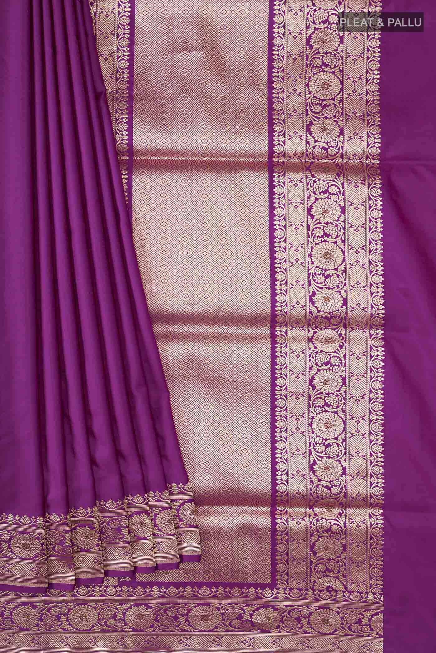 pleats pallu