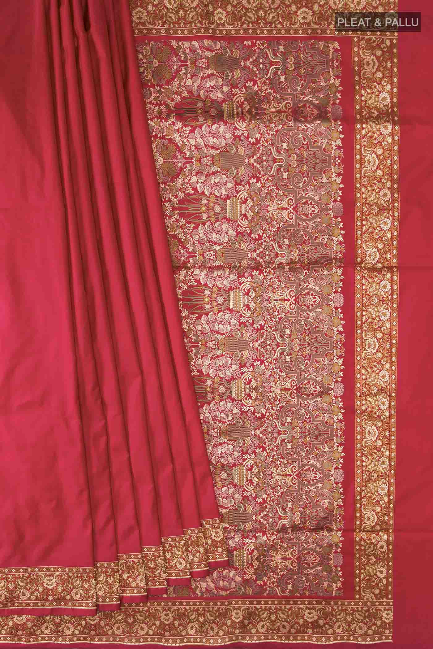 pleats pallu