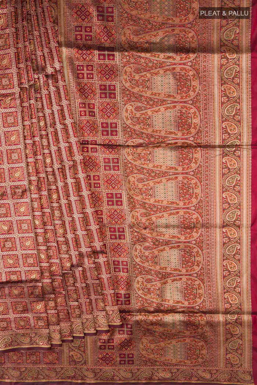 pleats pallu