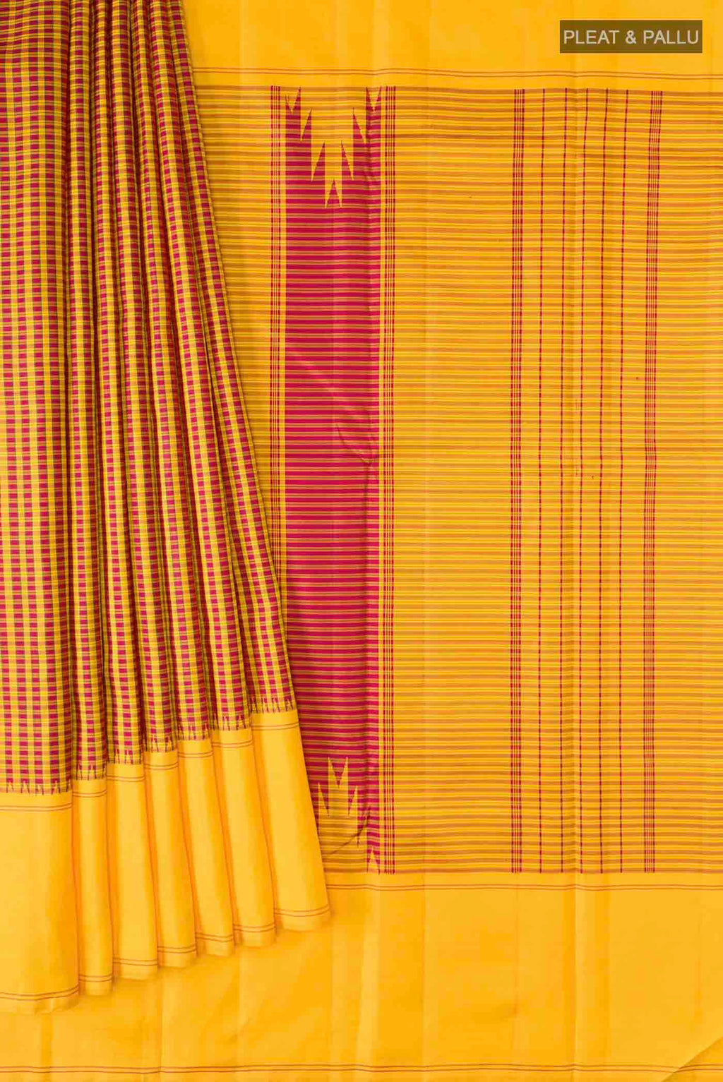 pleats pallu