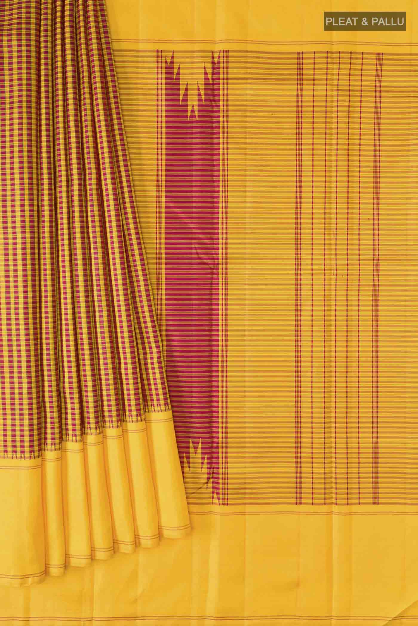 pleats pallu