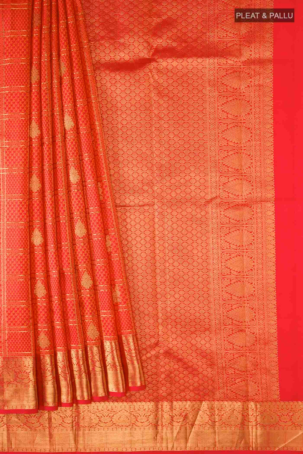 pleats pallu