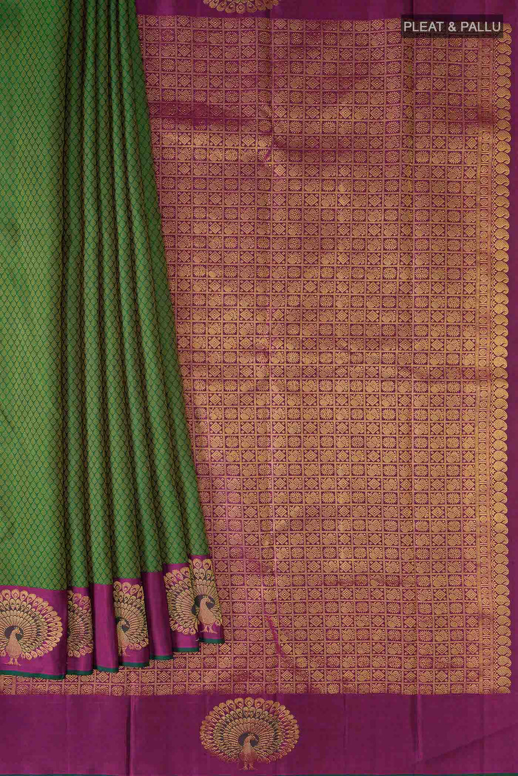 pleats pallu