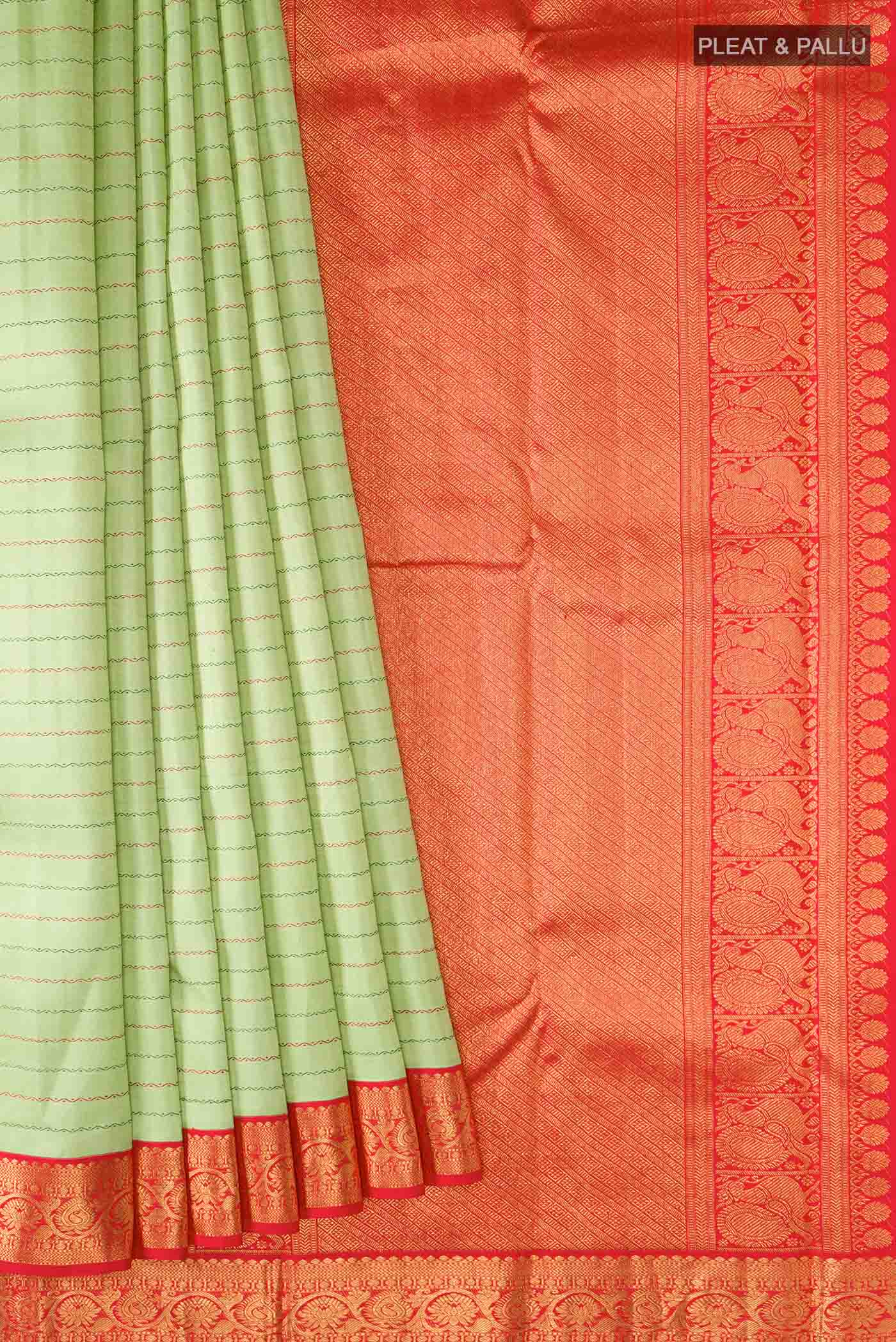 pleats pallu