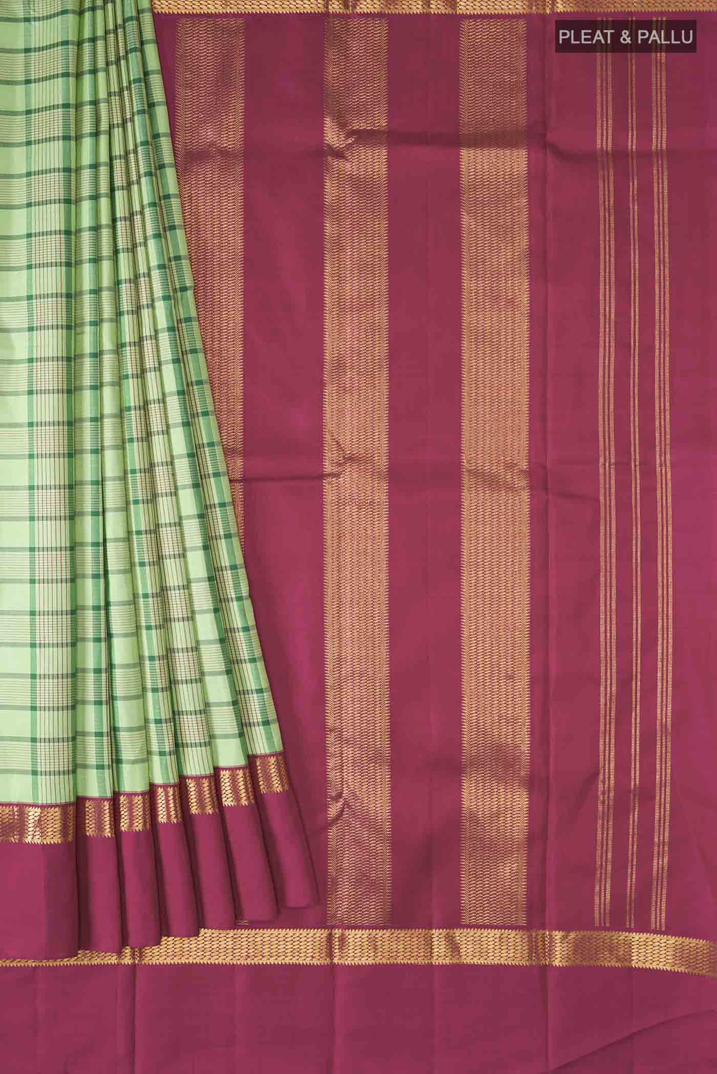 pleats pallu