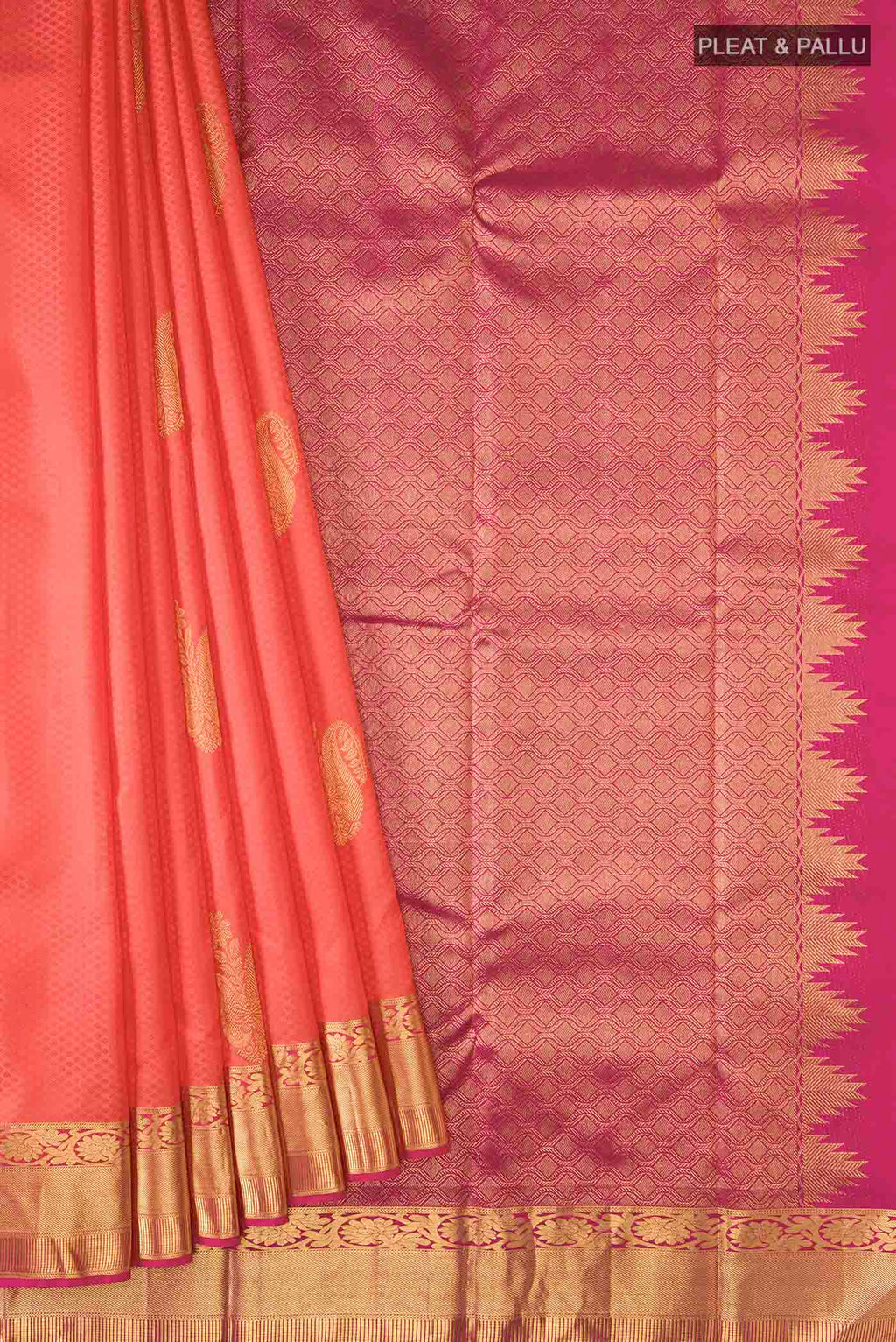 pleats pallu