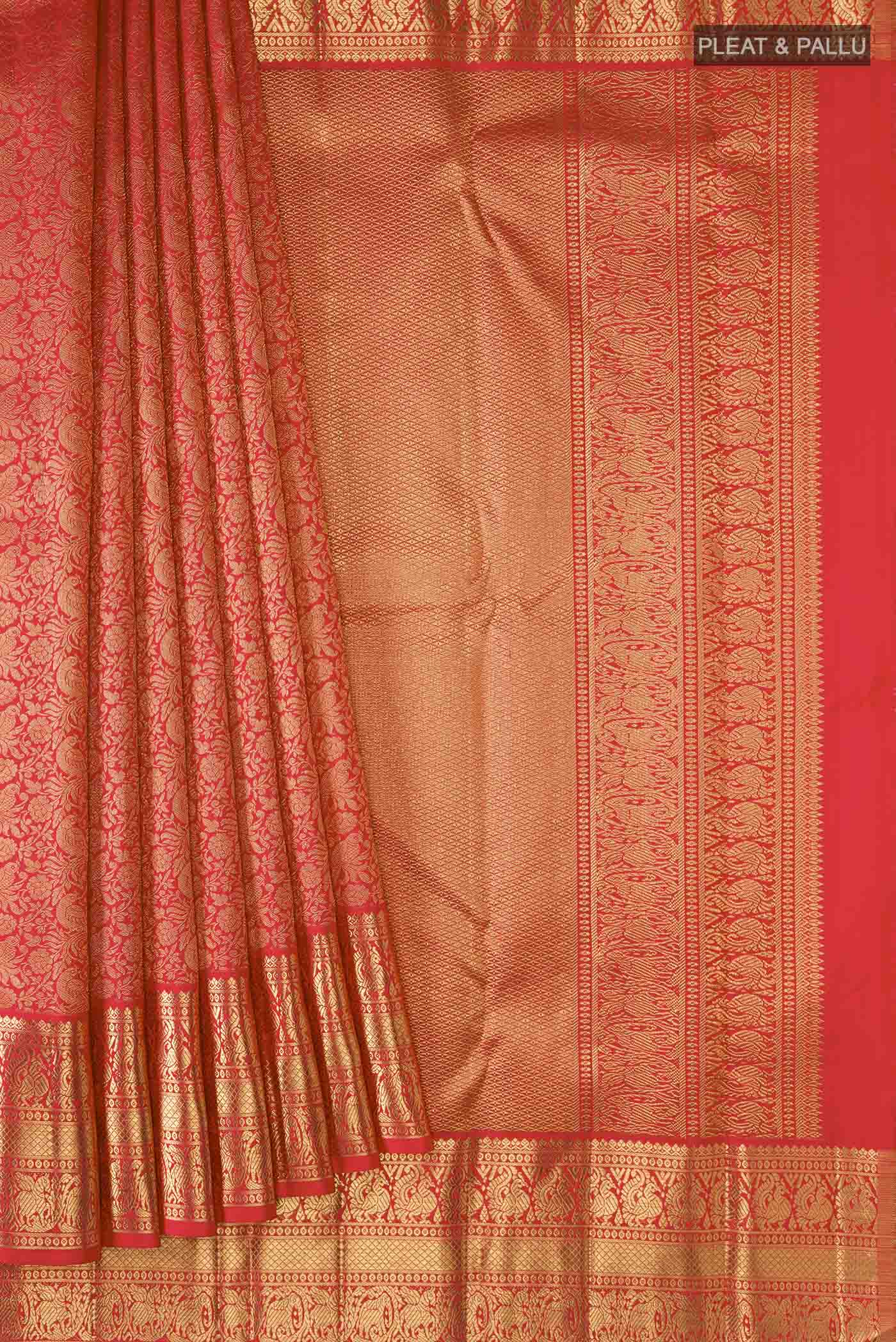 pleats pallu